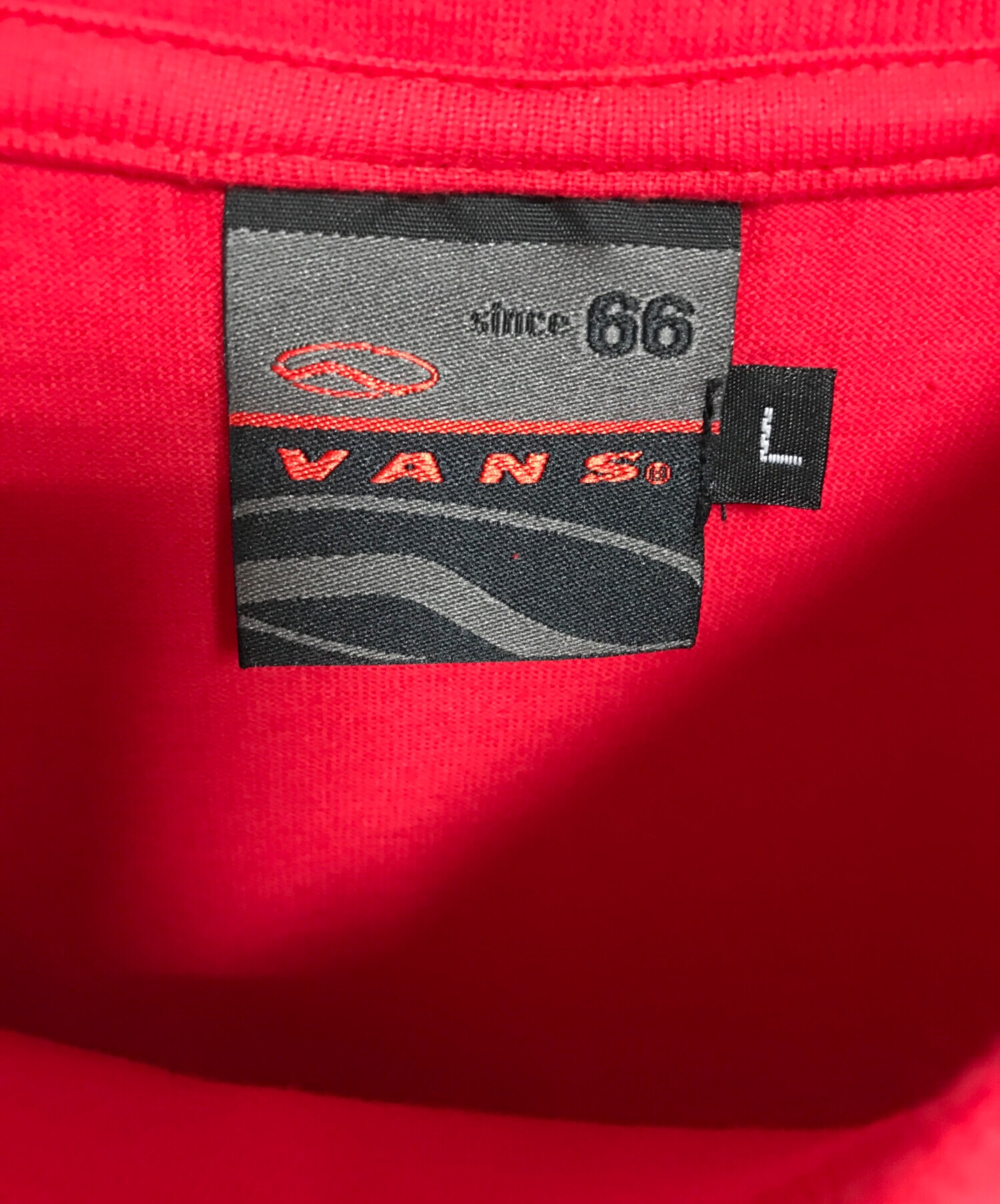 中古・古着通販】OLD VANS (オールドバンズ) プリントTシャツ レッド