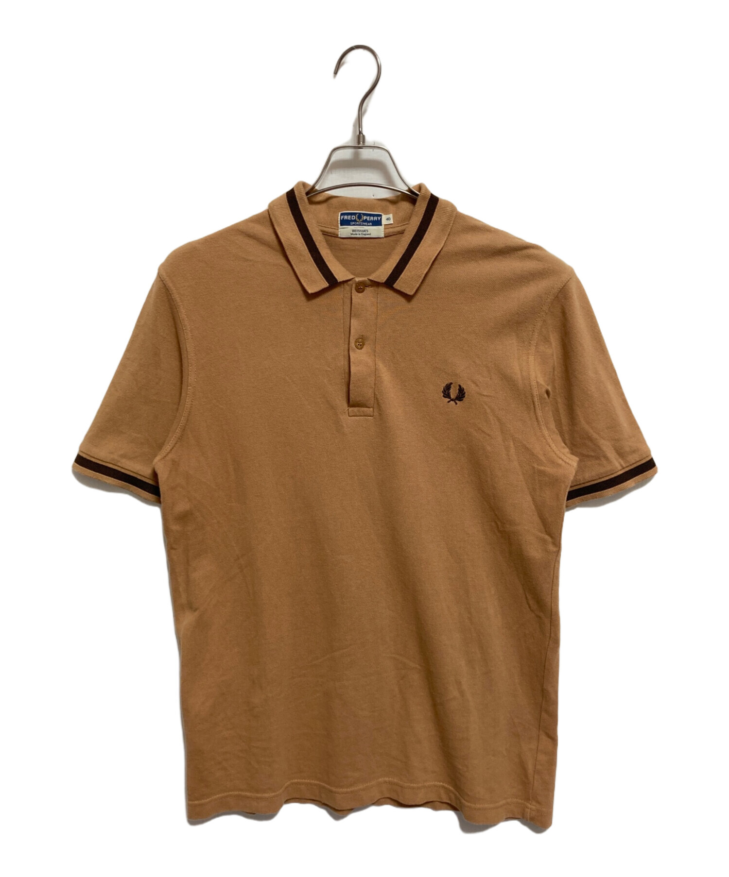 フレッドペリー 半袖ポロシャツ ベージュ 中古・古着通販】FRED PERRY (フレッドペリー) ポロシャツ ベージュ