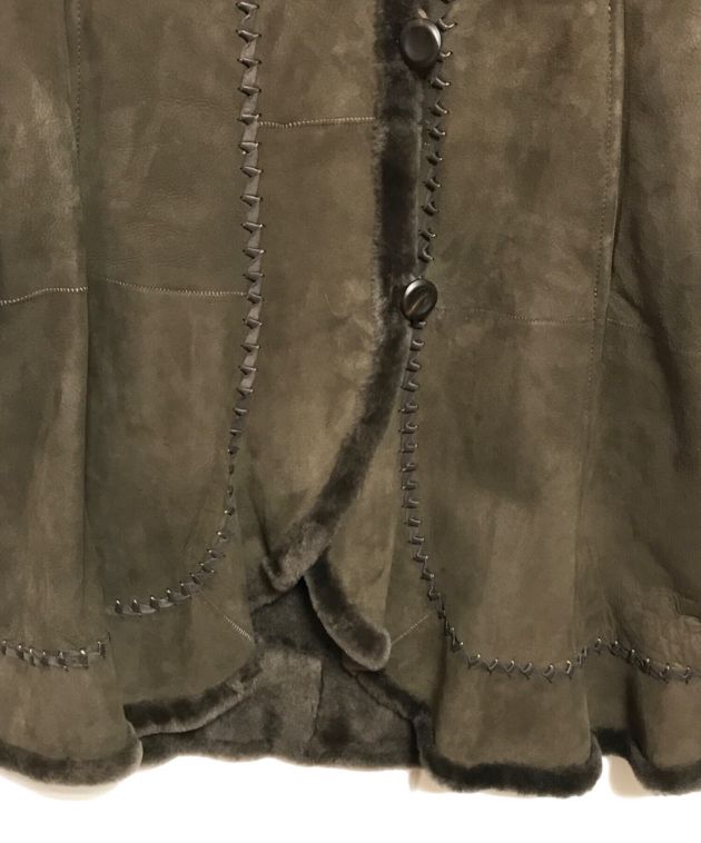 中古・古着通販】CHRISTIA (クリスティア) ムートンコート ブラウン  