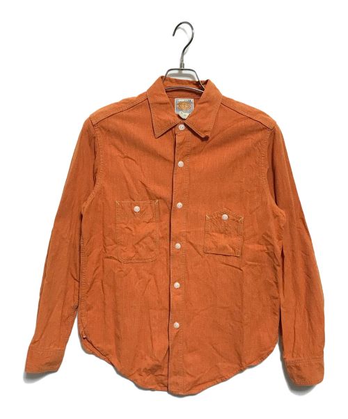 美品 24SS ebure エブール ハイゲージコットンナイロンTシャツ ライトオレンジ レディース 古着 中古 USED 美品 24SS ebure エブール ハイゲージコットンナイロンTシャツ ライト