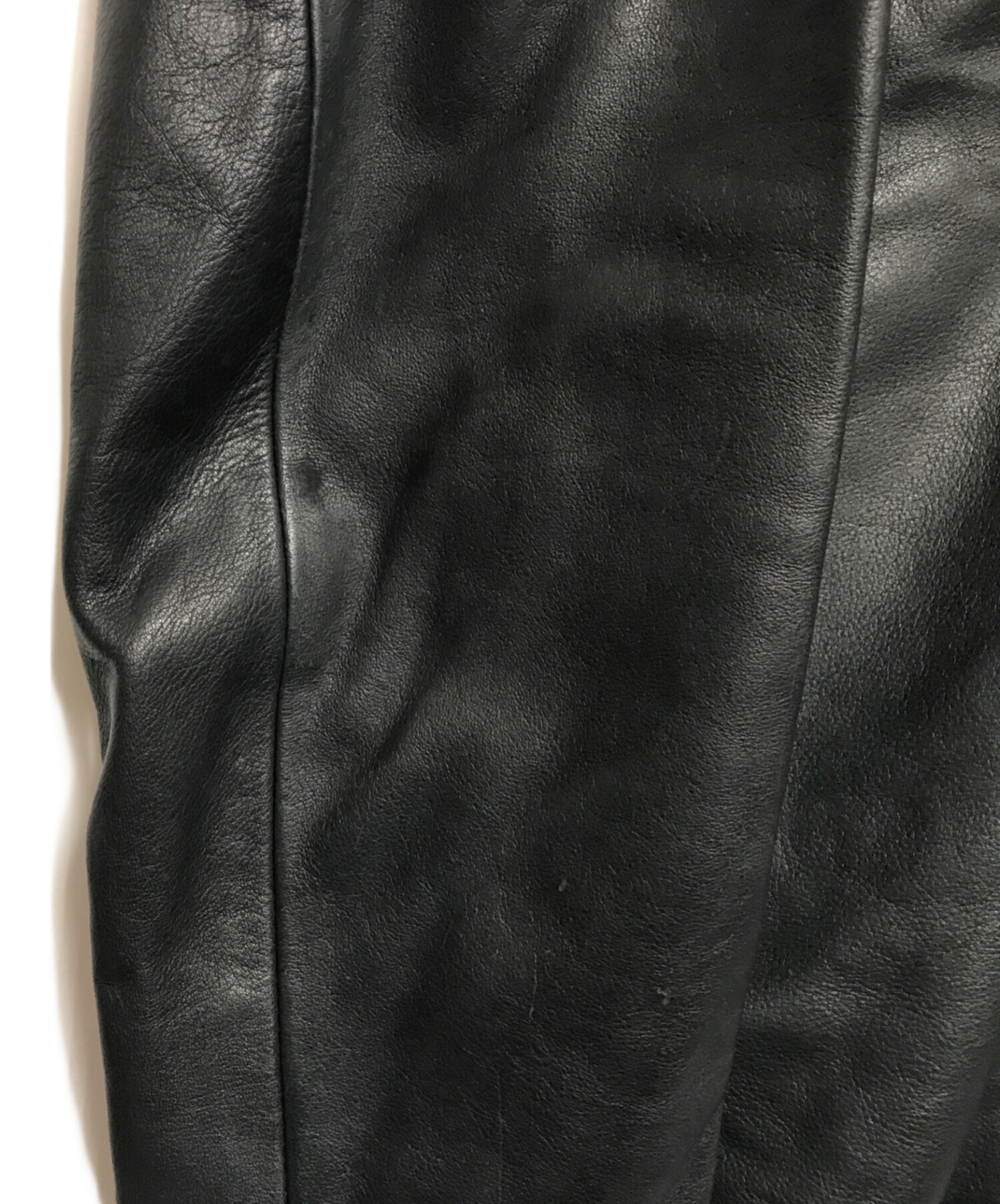 中古・古着通販】Shama (シャマ) ダブルライダースジャケット ブラック