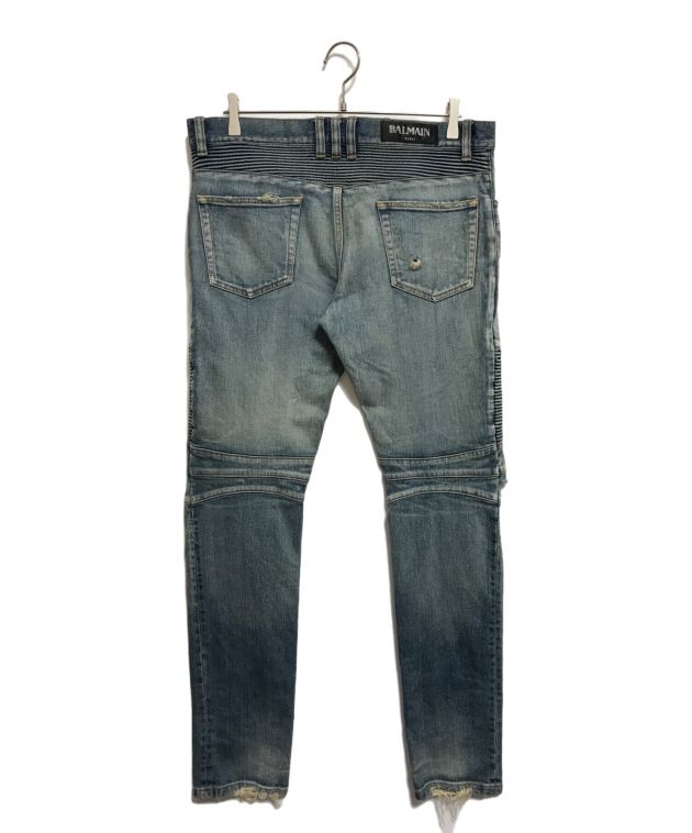 中古・古着通販】BALMAIN (バルマン) バイカーデニム インディゴ