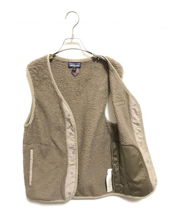 patagonia フリース ダウンベスト XS ベージュ・クリーム系 patagonia