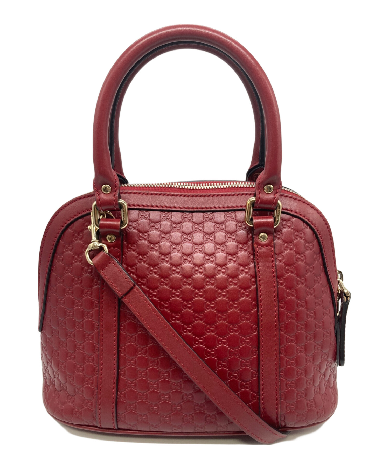 中古・古着通販】GUCCI (グッチ) 2WAYショルダーバッグ レッド 