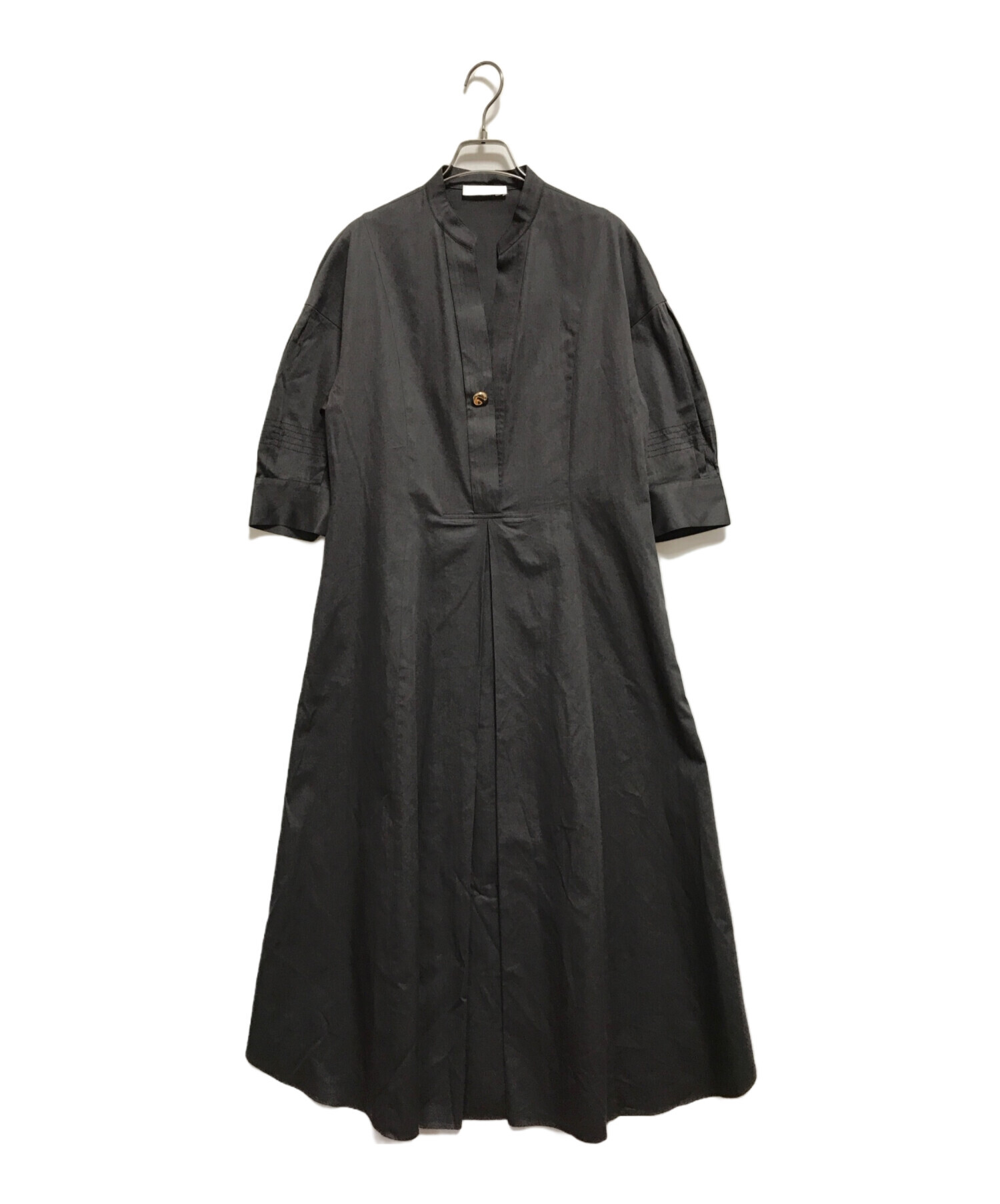 中古・古着通販】EBURE (エブール) メタルパーツシャツワンピース  