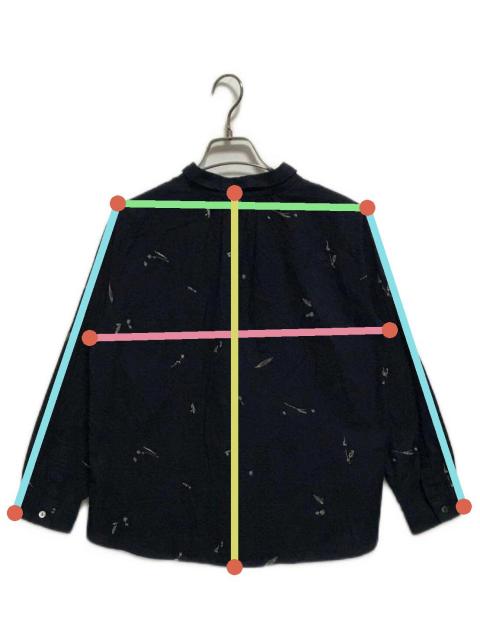 中古・古着通販】PAL'LAS PALACE (パラスパレス) 刺繍シャツ ネイビー