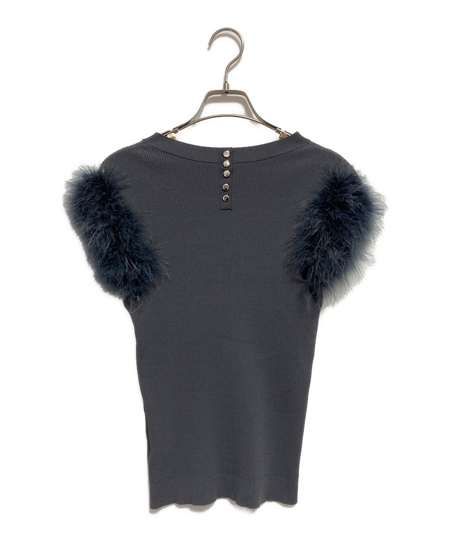 中古・古着通販】Mystrada (マイストラーダ) フェザーショルダーニット