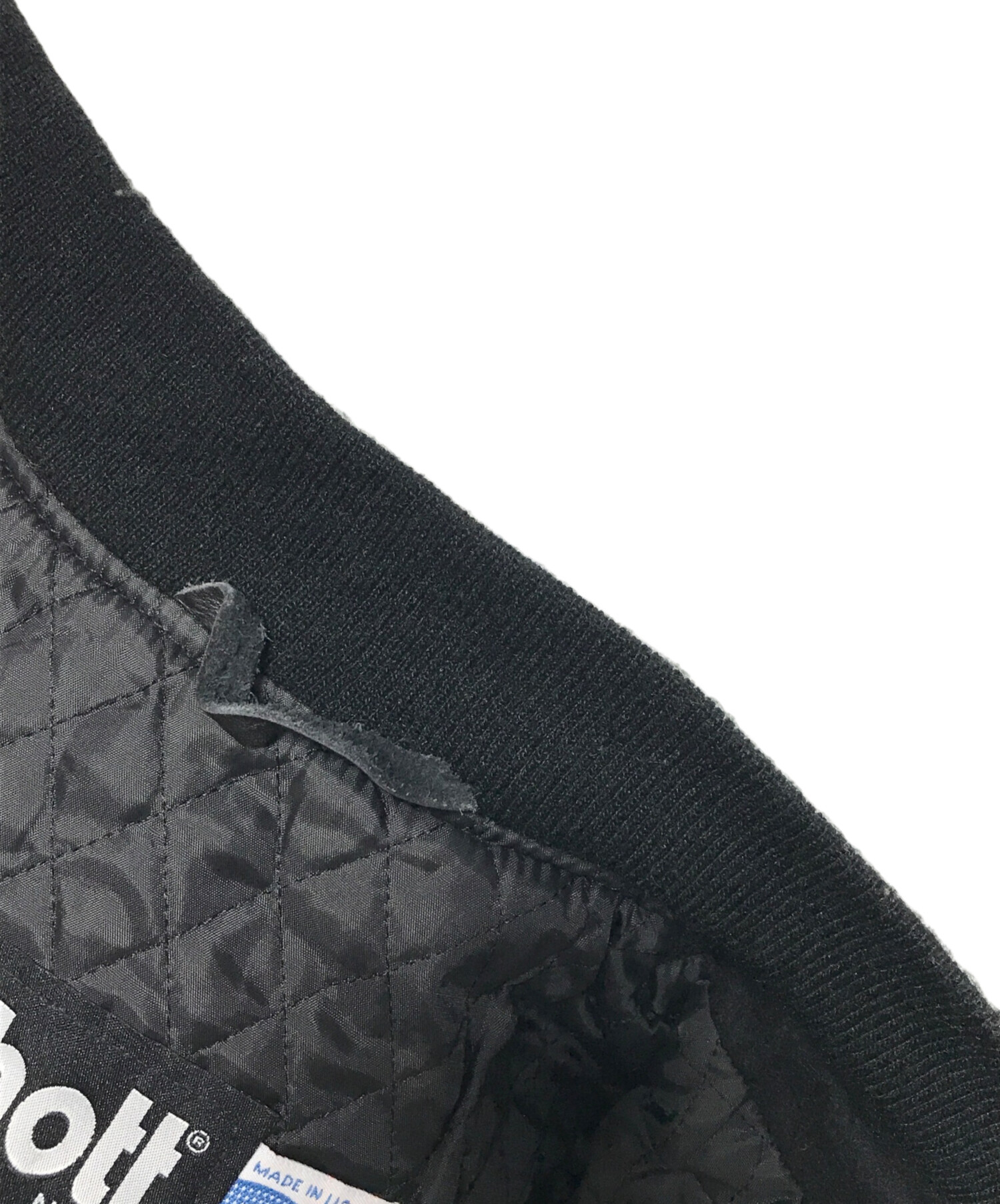 中古・古着通販】Schott (ショット) スタジャン ブラック サイズ:S