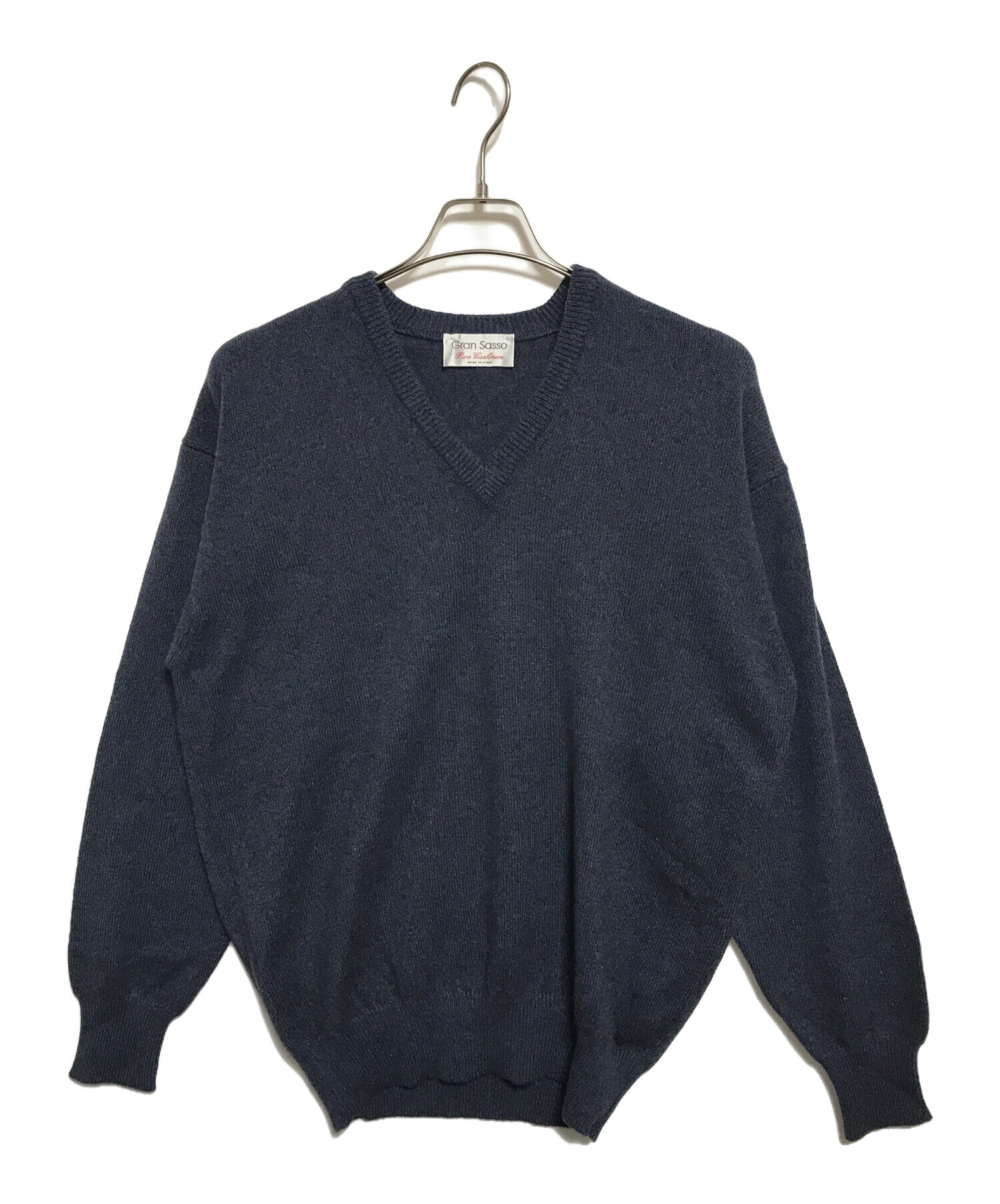 中古・古着通販】GRAN SASSO (グランサッソ) カシミアVネックニット