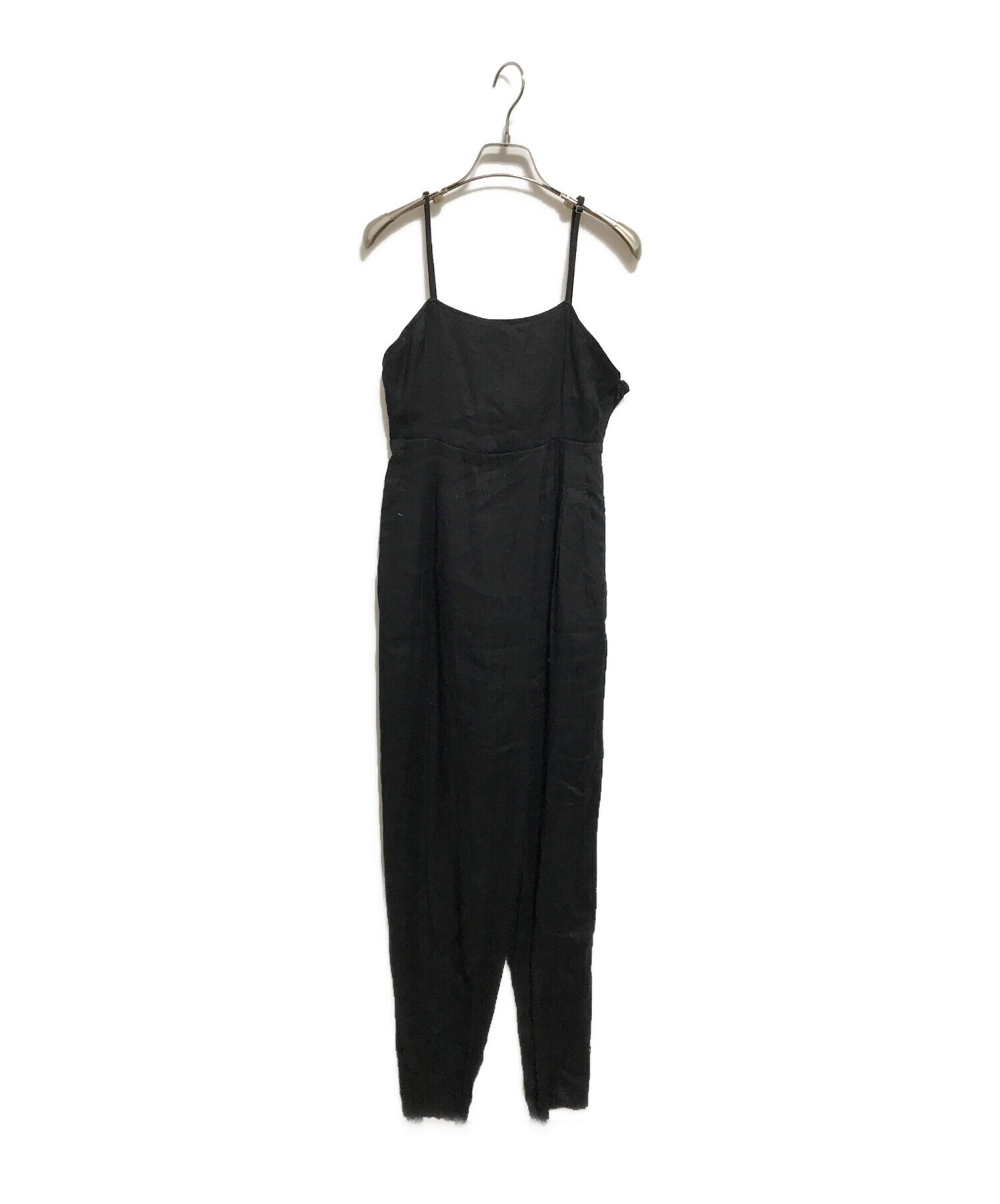 leinwande Belted Linen Jumpsuits Black 【公式通販】