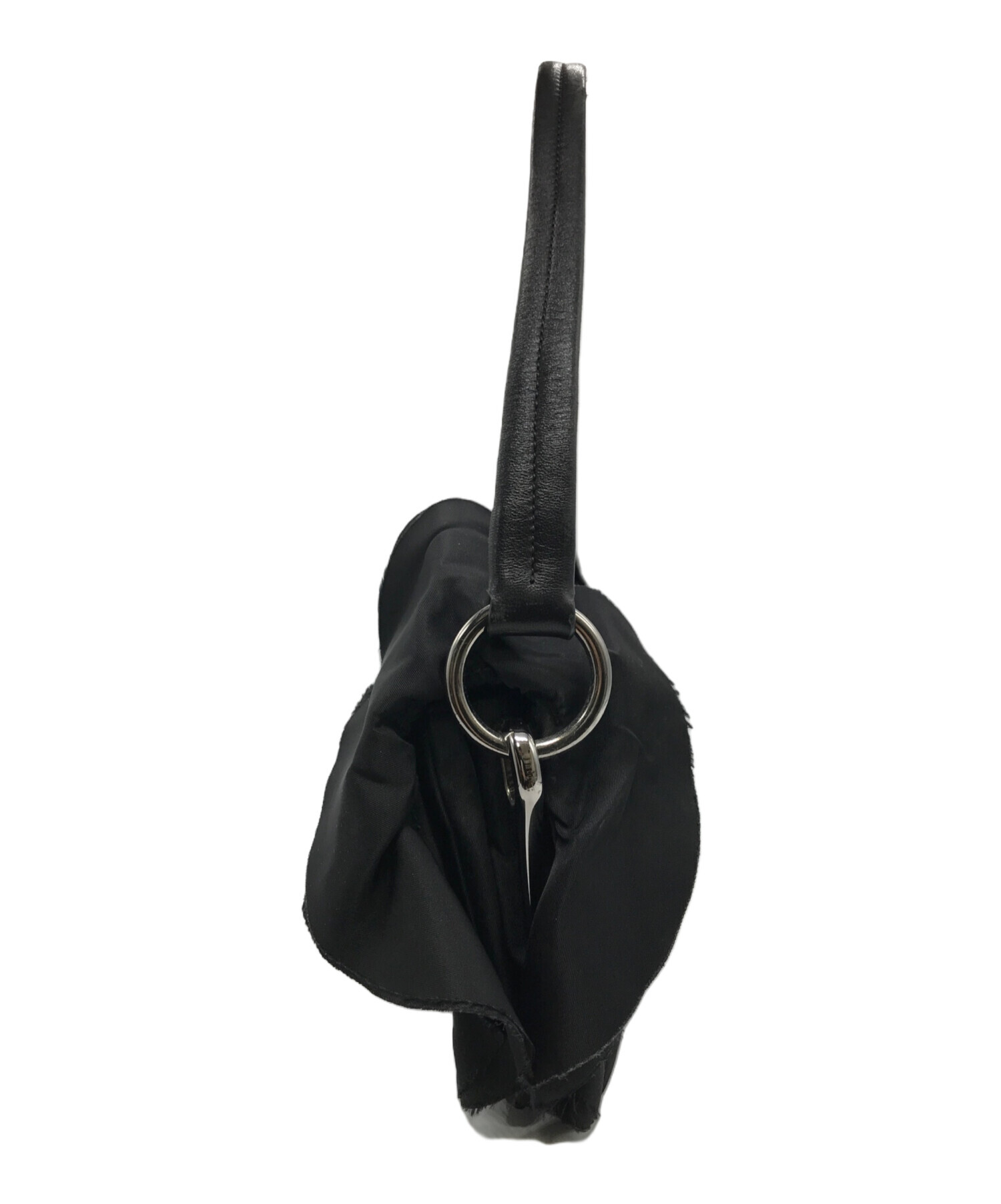 中古・古着通販】PRADA (プラダ) フリルバッグ ブラック