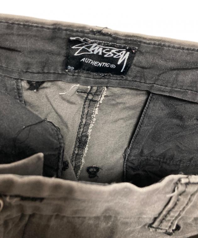 中古・古着通販】stussy (ステューシー) スカル刺繍ハーフパンツ