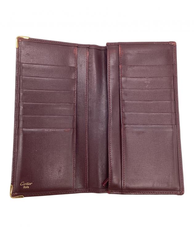 中古・古着通販】Cartier (カルティエ) 長財布 ボルドー｜ブランド