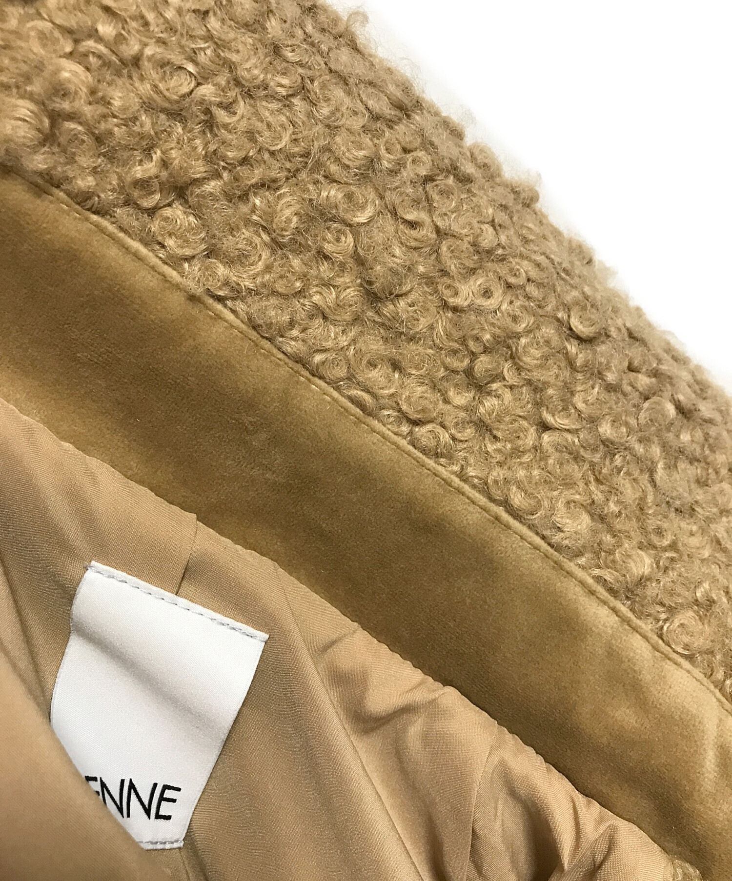 中古・古着通販】JENNE (ジェンヌ) プードルケープコート ベージュ