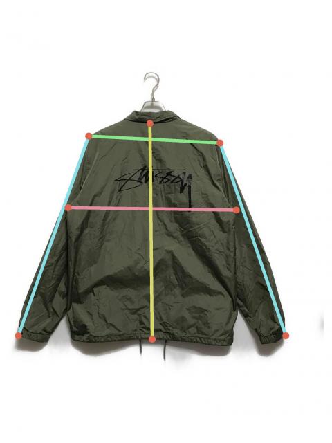 STUSSY コーチジャケット オリーブ Lサイズ STUSSY ステューシー ジャケット メンズ Cruize Coach ( stussy