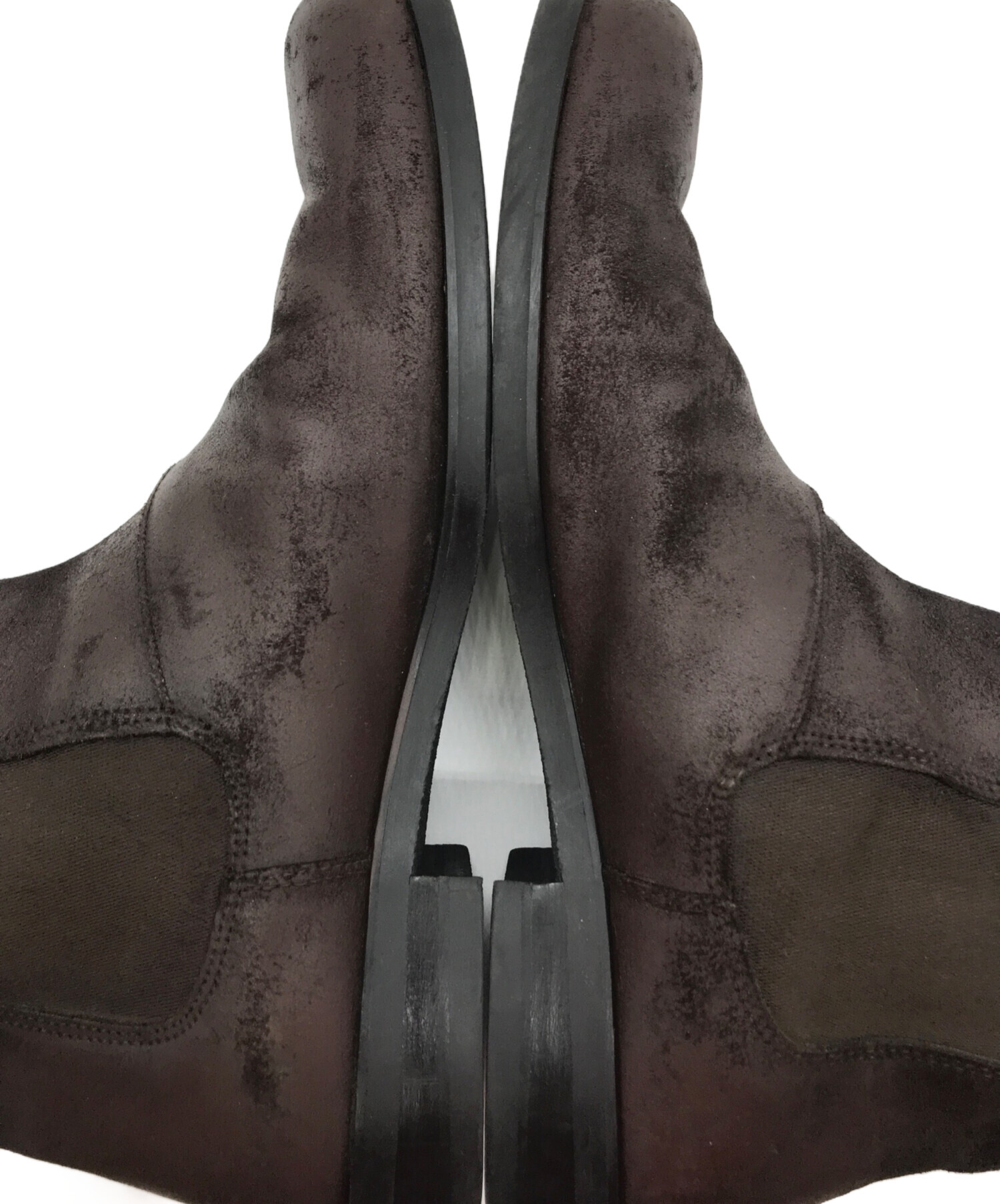 中古・古着通販】MIU MIU (ミュウミュウ) サイドゴアブーツ ブラウン