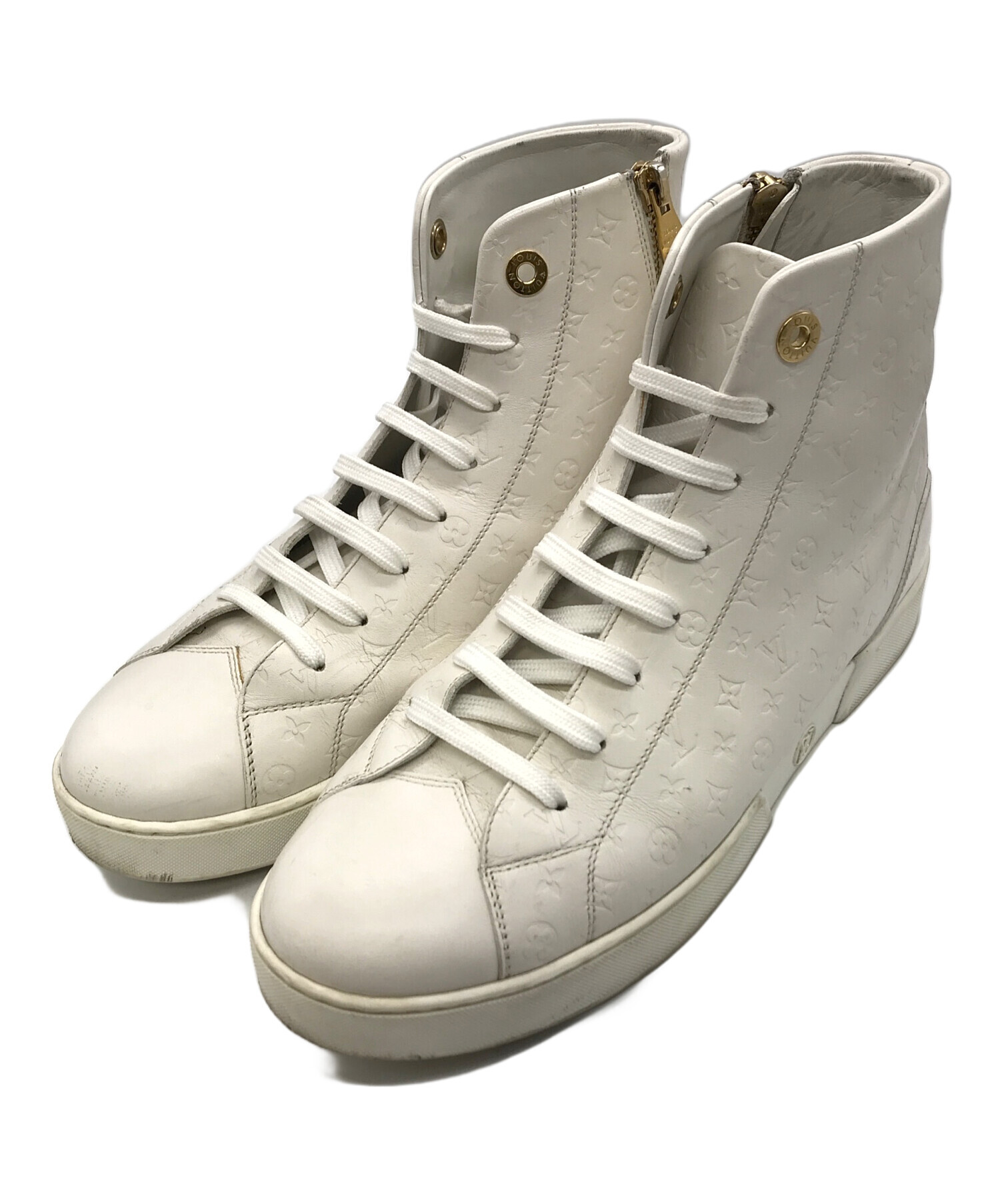 ルイヴィトン ハイカット スニーカー モノグラム ホワイト 【公式通販】