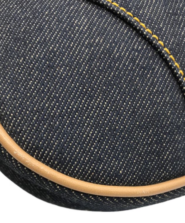 未使用級　カシミヤ100%　ディオール　ポンチョ　シグネチャーバンドロゴ　紺 中古・古着通販】Christian Dior (クリスチャン ディオール) デニム