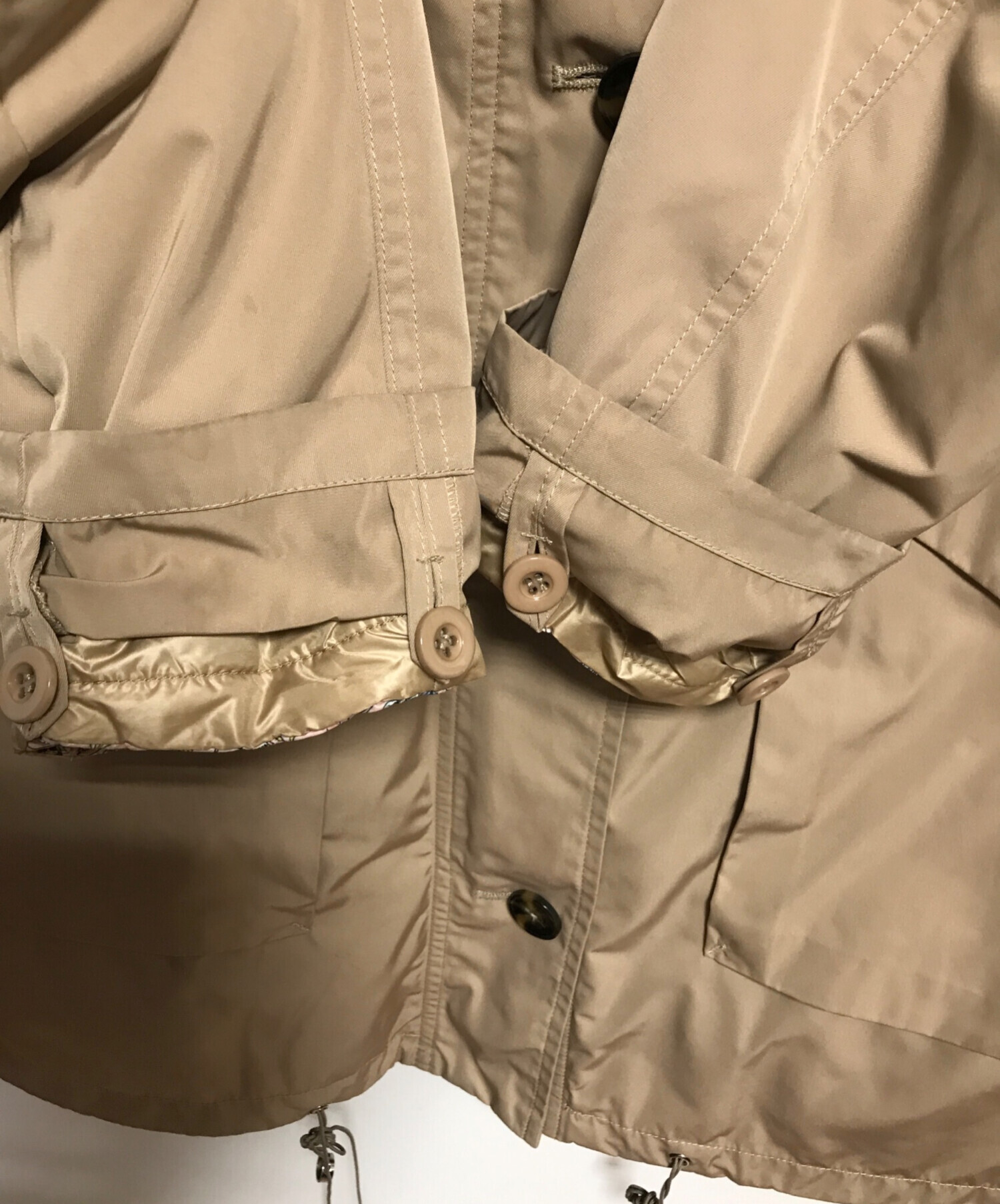 中古・古着通販】MARELLA (マレーラ) フーデッドコート ベージュ 
