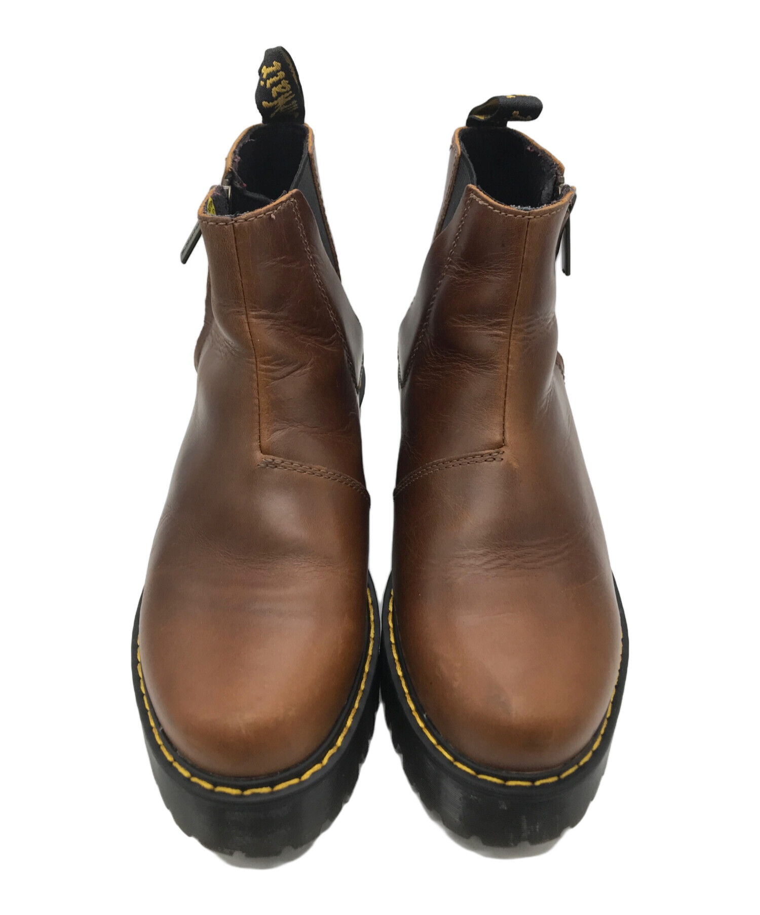 Dr. Martens ブラウンレザーブーツ 中古・古着通販】Dr.Martens (ドクターマーチン) サイドジップブーツ