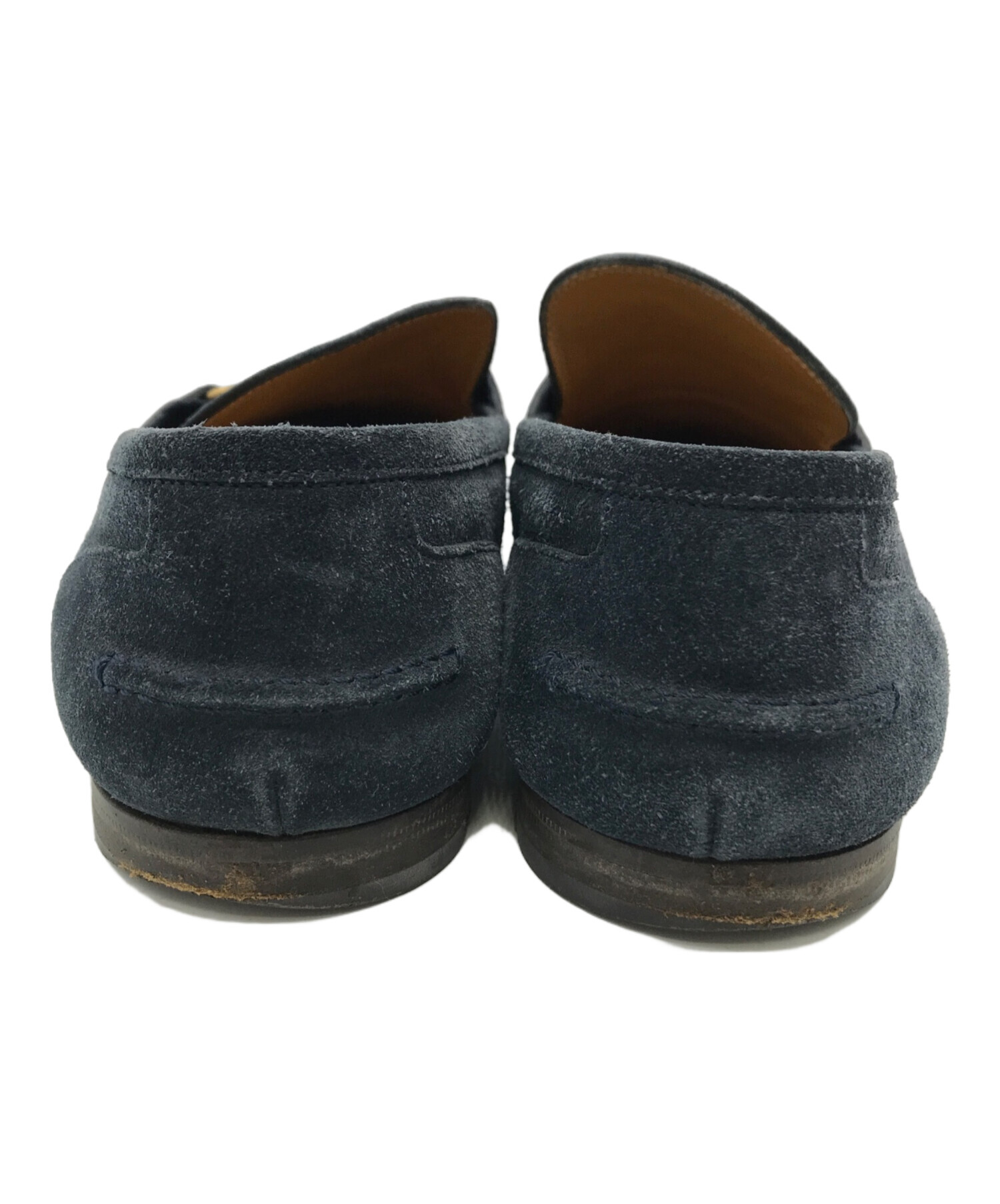 中古・古着通販】GUCCI (グッチ) ビットローファー ネイビー サイズ