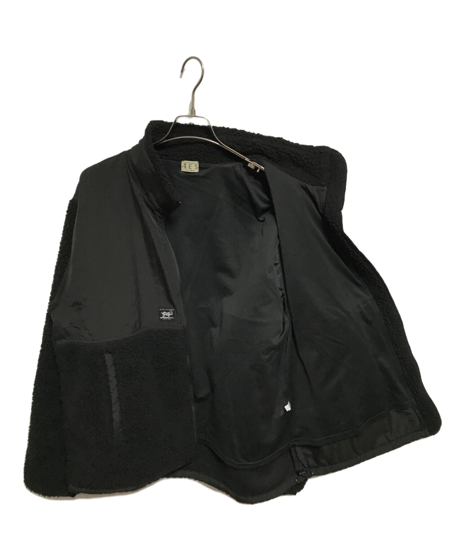中古・古着通販】TES (テス) ボアジャケット ブラック サイズ:XL 