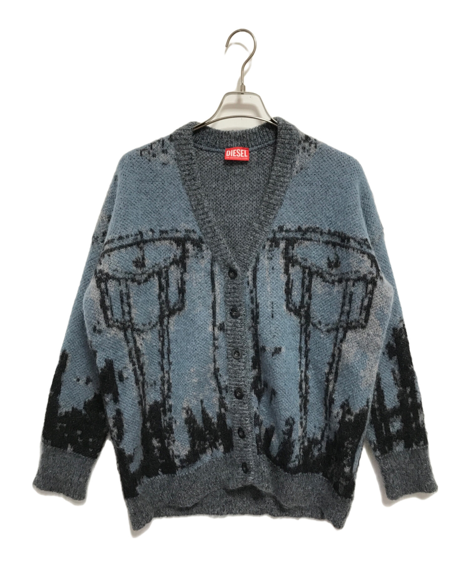 中古・古着通販】DIESEL (ディーゼル) M-RODI ニットカーディガン