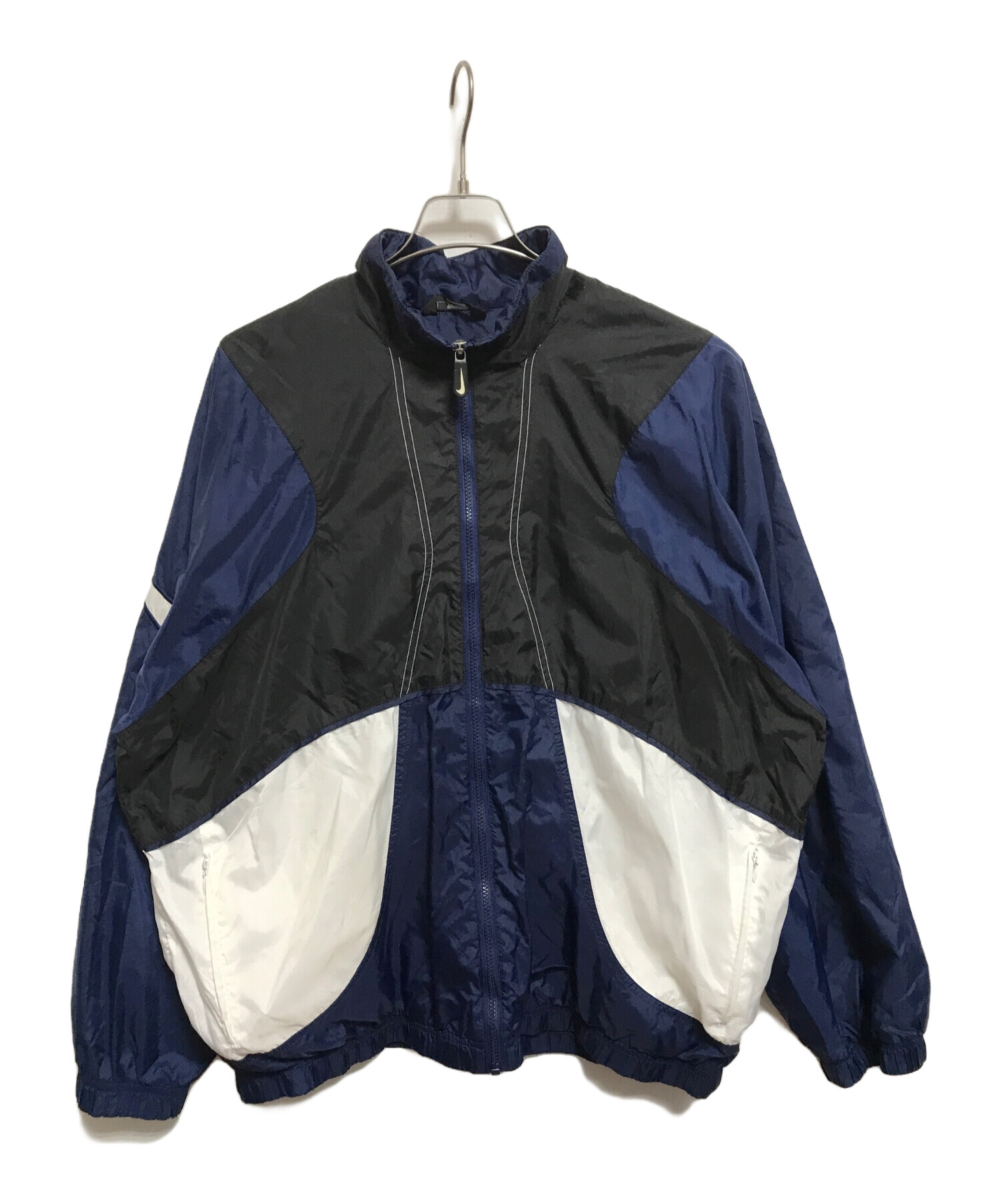 中古・古着通販】NIKE (ナイキ) ジップアップジャケット ネイビー 