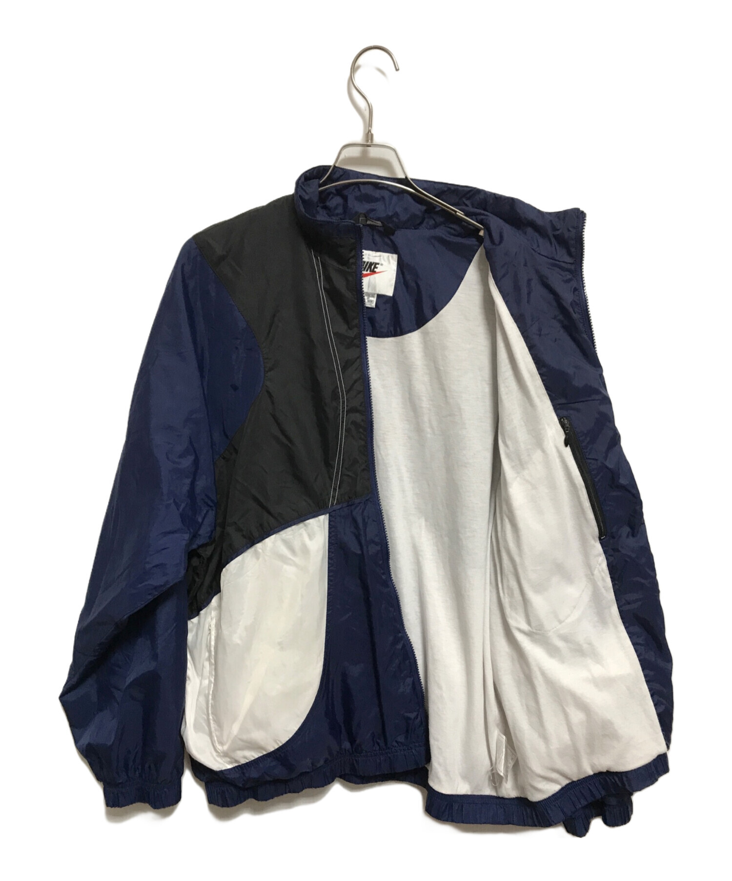 中古・古着通販】NIKE (ナイキ) ジップアップジャケット ネイビー 