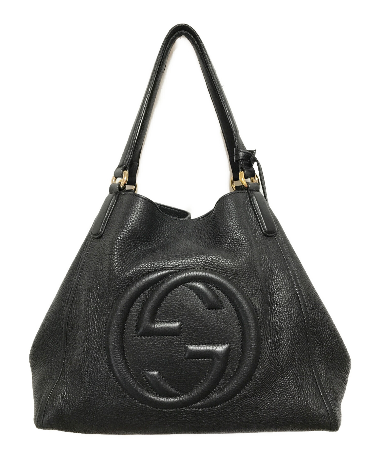 中古・古着通販】GUCCI (グッチ) ソーホーハンドバッグ ブラック 