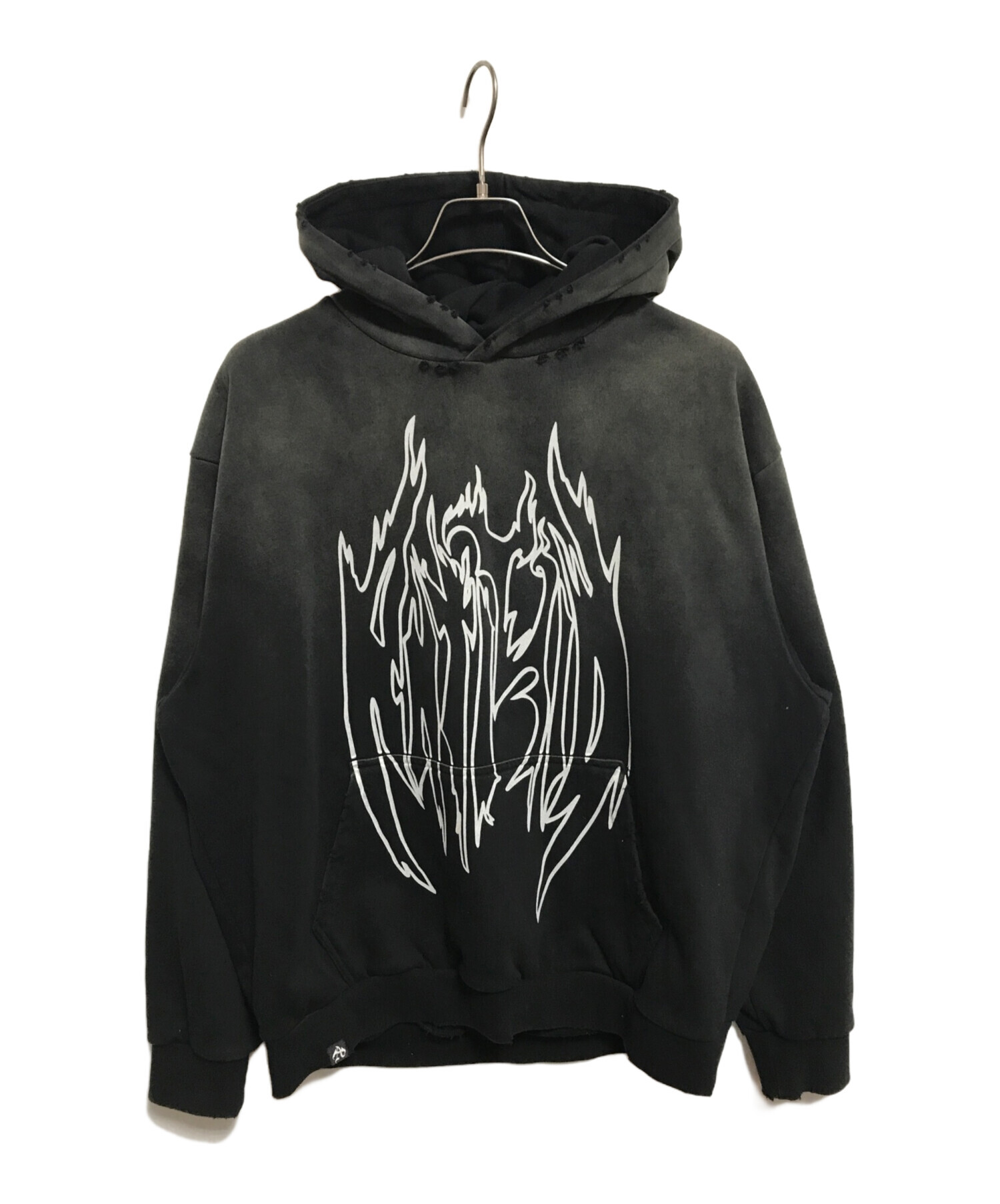 L　antimid　PIGMENT LOGO HOODIEアンチミッドパーカー ANTIMID PIGMENT LOGO ZIP HOODIE NAVY M ANTIMID ZIP HOODIE アンチ