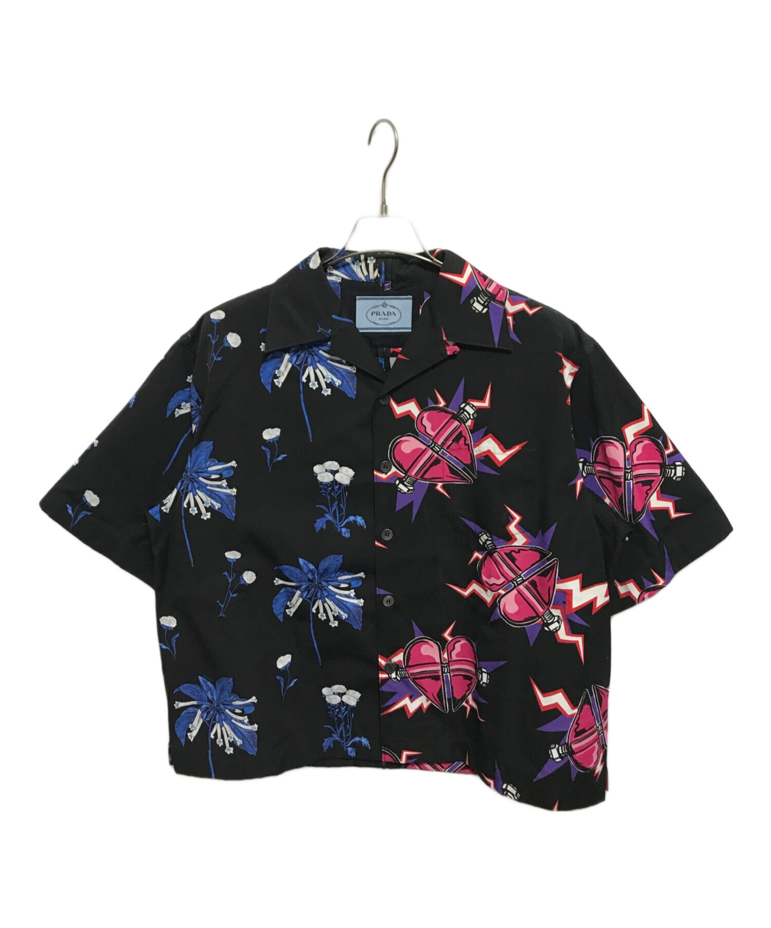 中古・古着通販】PRADA (プラダ) DOUBLE MATCH POPLIN SH ブラック