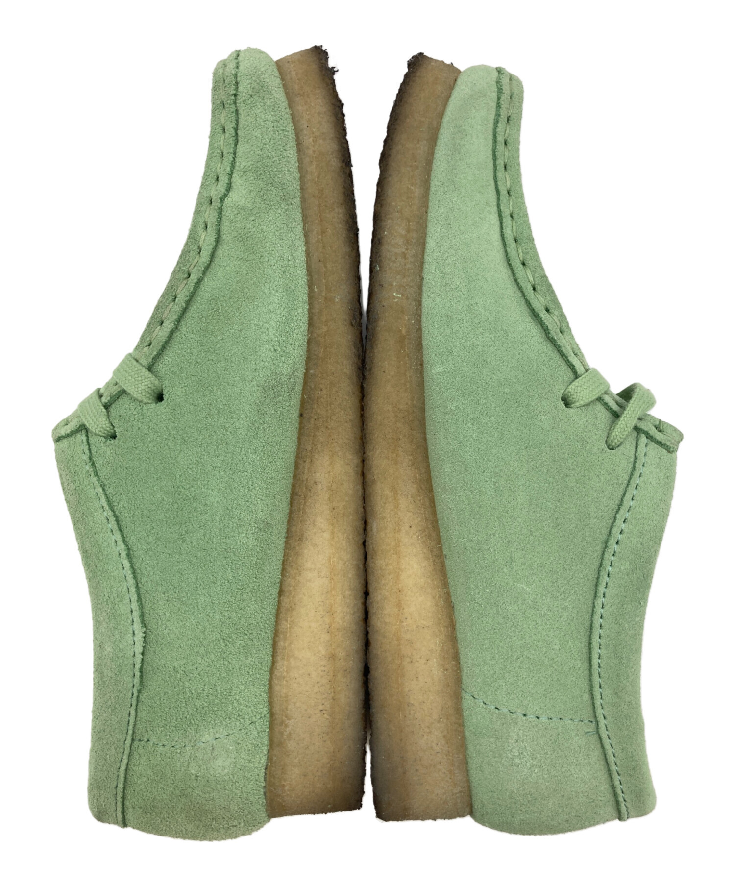 中古・古着通販】CLARKS (クラークス) ワラビーブーツ グリーン サイズ