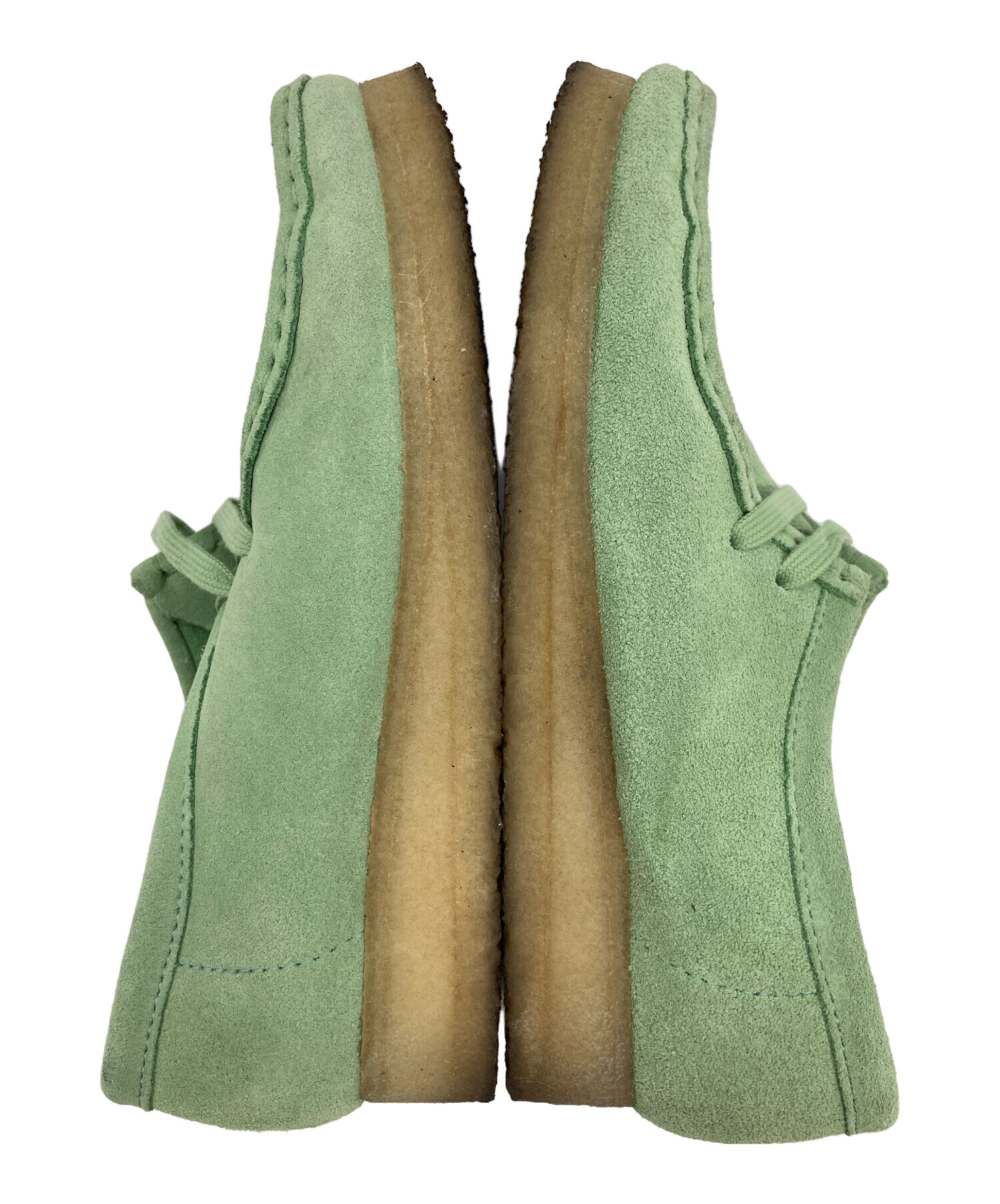中古・古着通販】CLARKS (クラークス) ワラビーブーツ グリーン サイズ