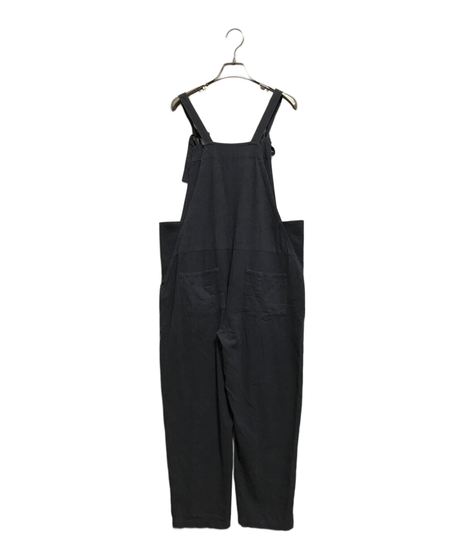 中古・古着通販】YARRA (ヤラ) コットンリネン切替リブサロペット