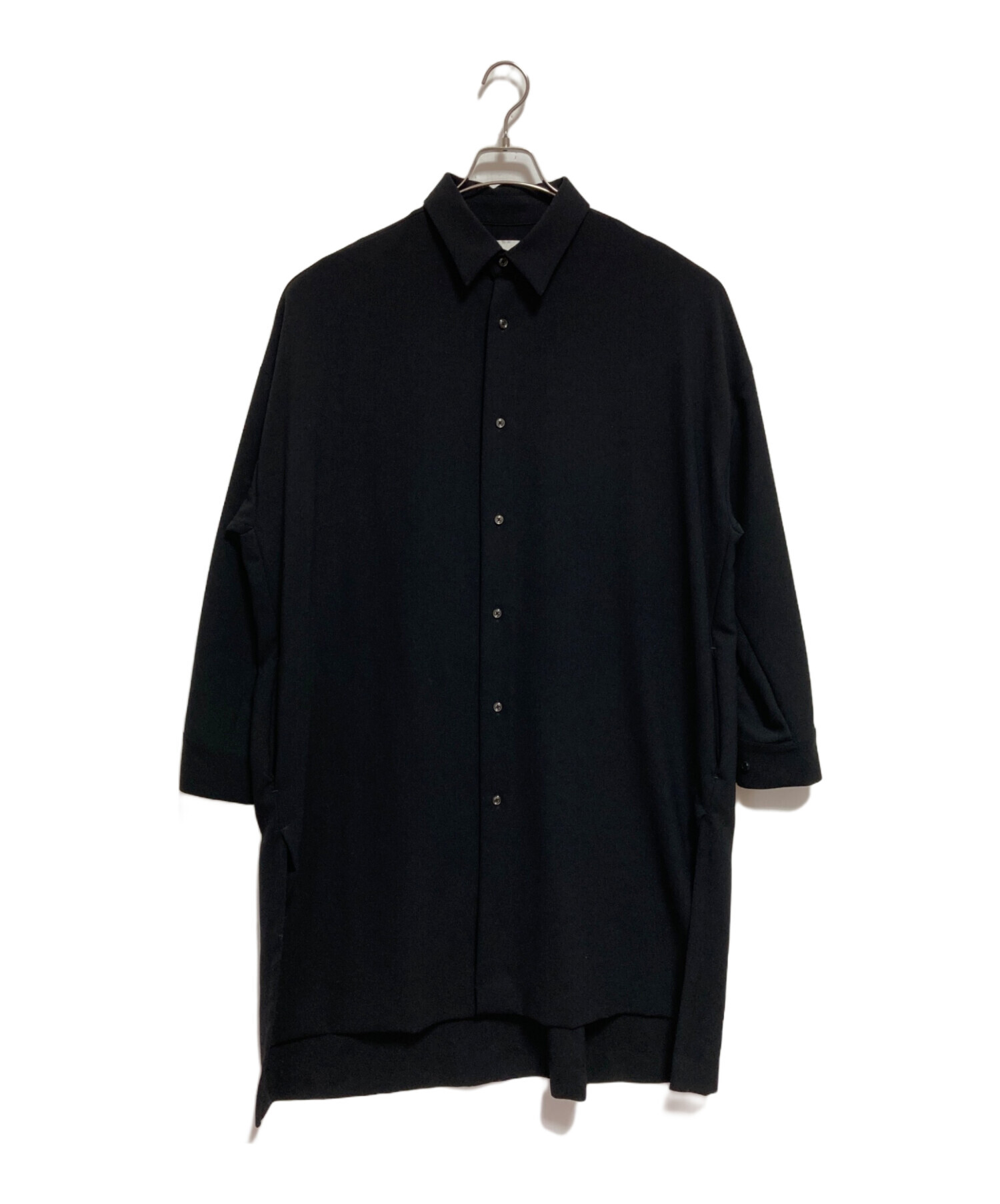CO|TE コート カジュアルシャツ S 黒 【古着】【中古】【送料無料】 中古・古着通販】Lui's (ルイス) サイドスリットビッグシルエット