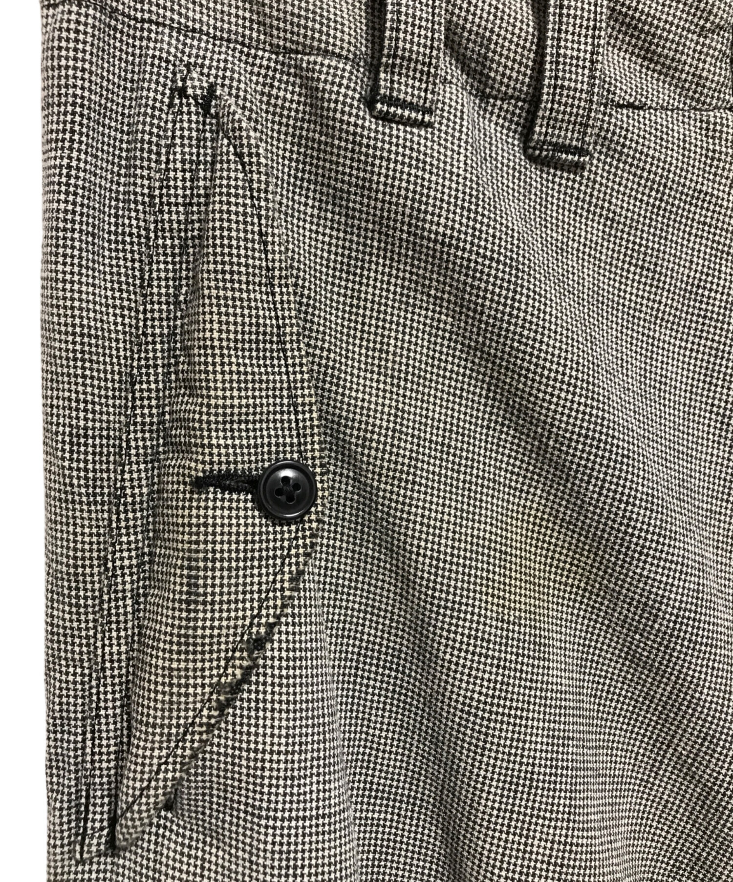 Yohji Yamamoto プールオムチェック柄パンツサイズ2