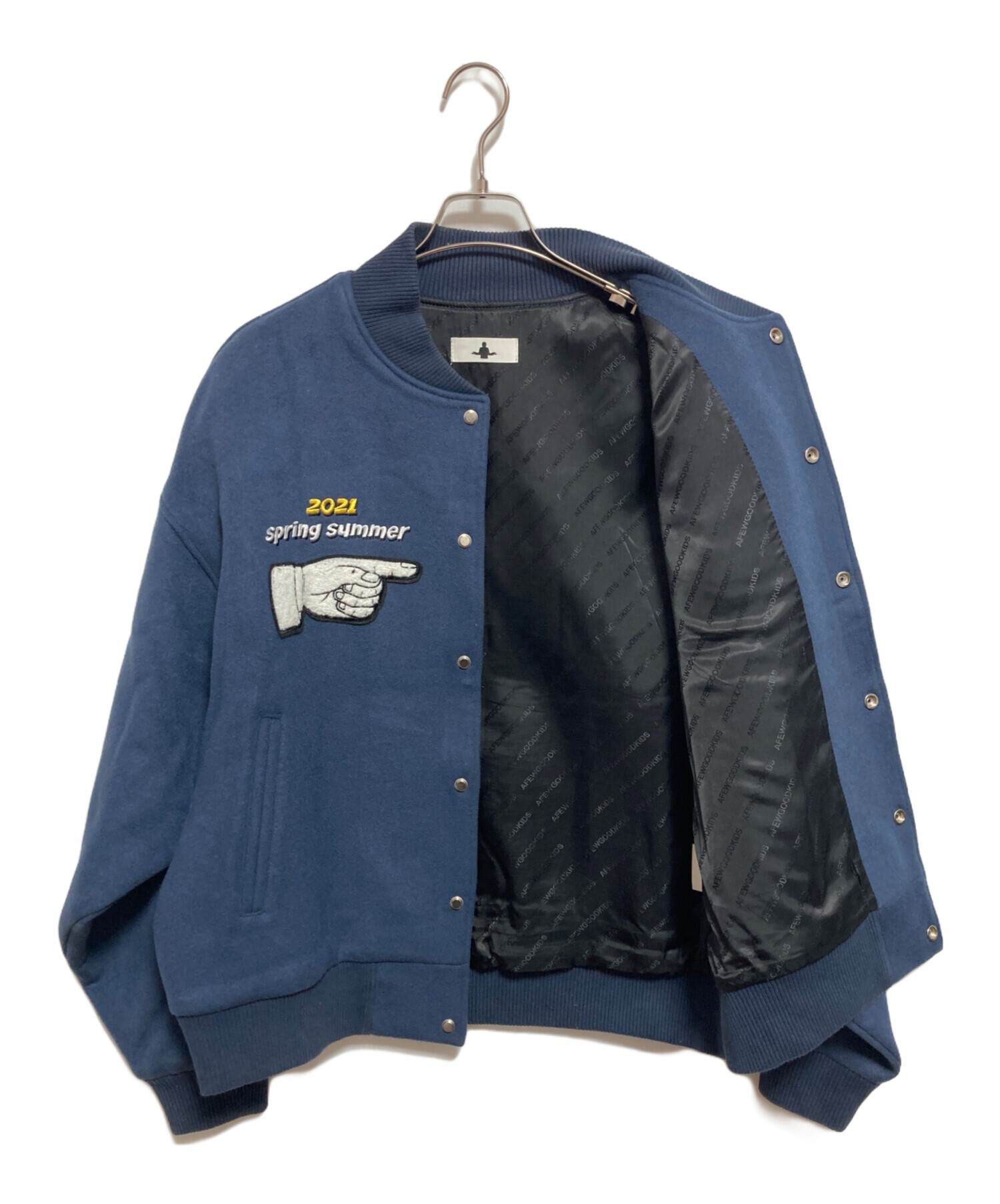 中古・古着通販】DONCARE (ドンケア) スタジャン ブルー サイズ:L 