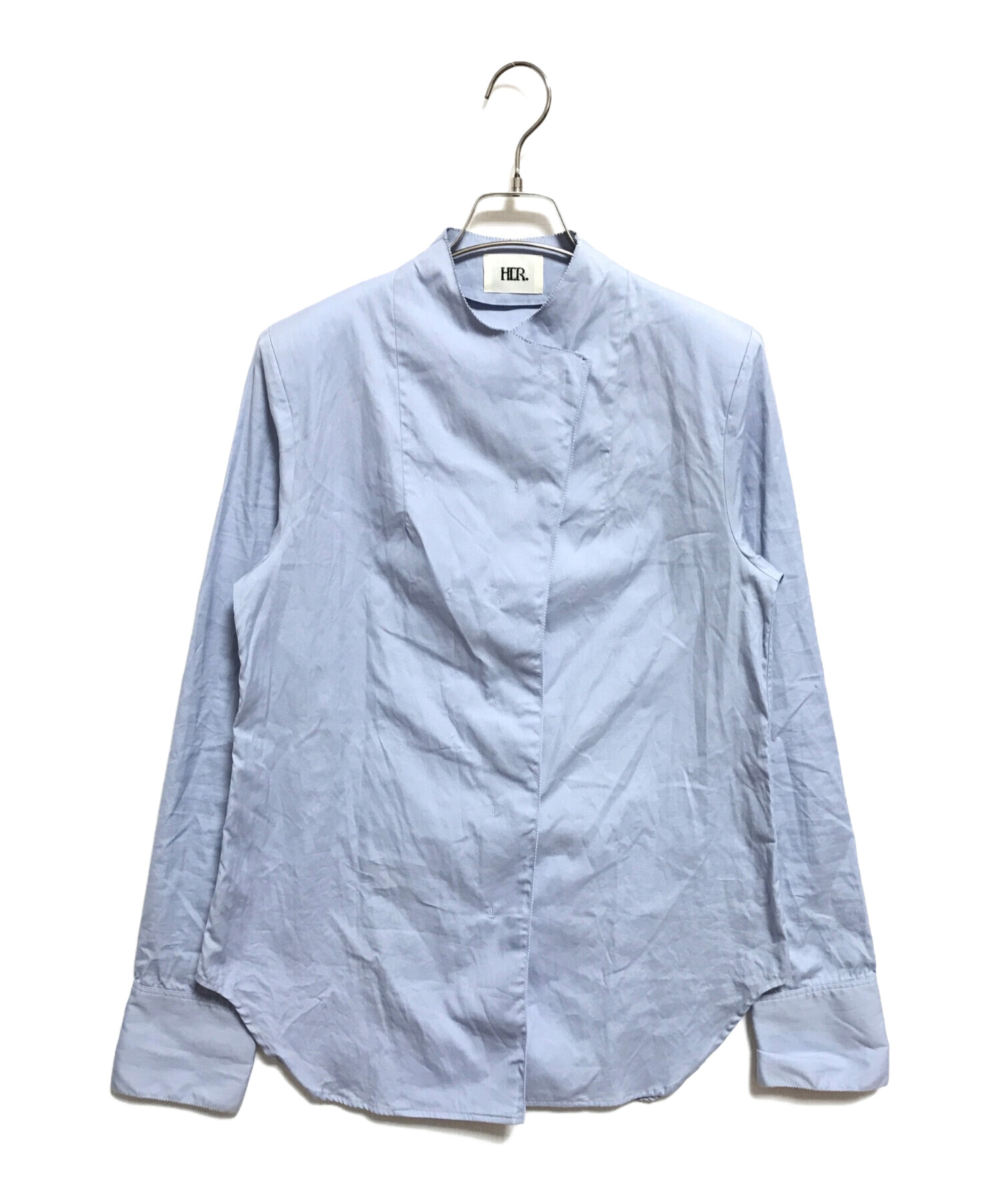 中古・古着通販】HER. (ハー) コットンスタンドカラーシャツ ブルー 