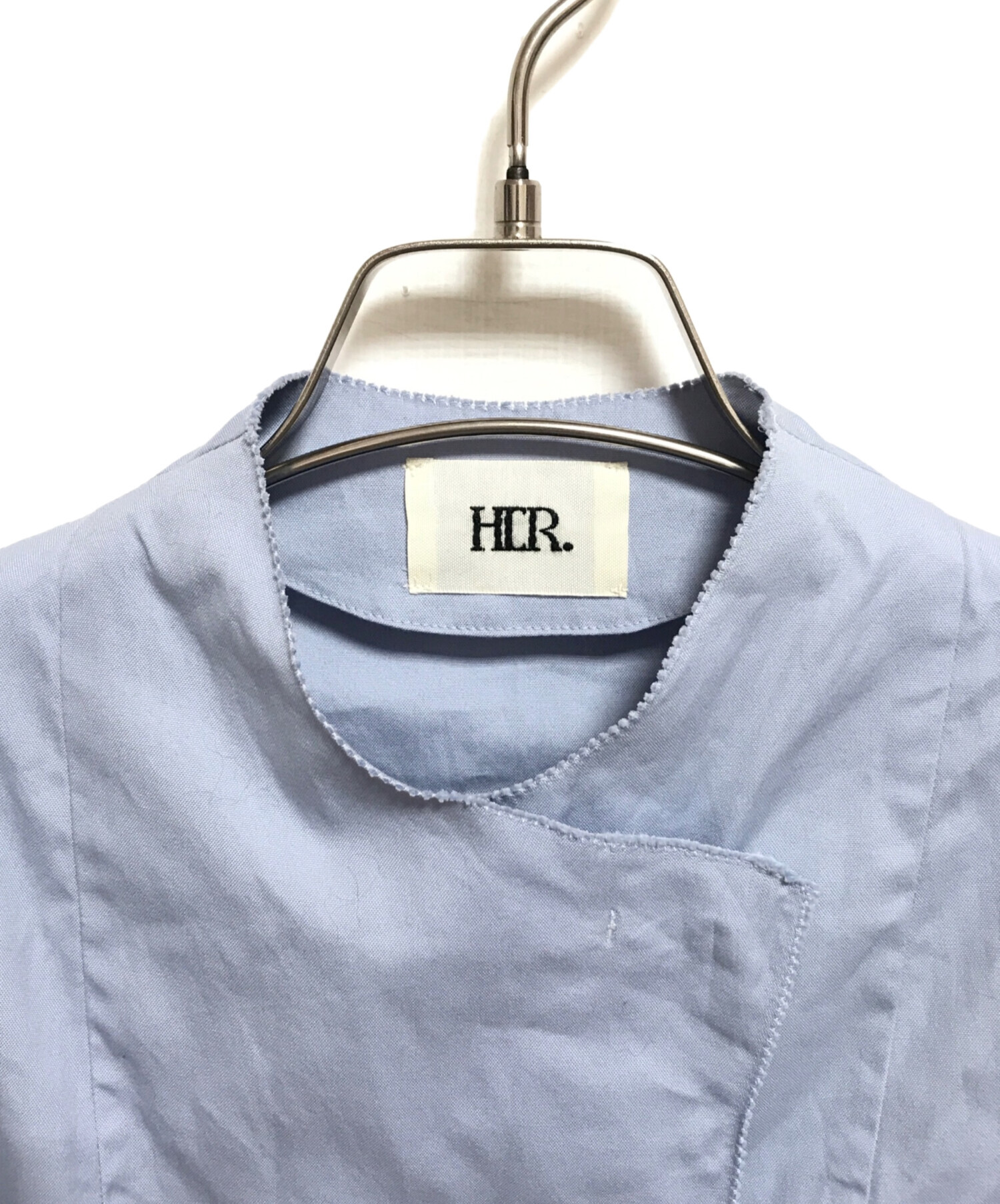中古・古着通販】HER. (ハー) コットンスタンドカラーシャツ ブルー 