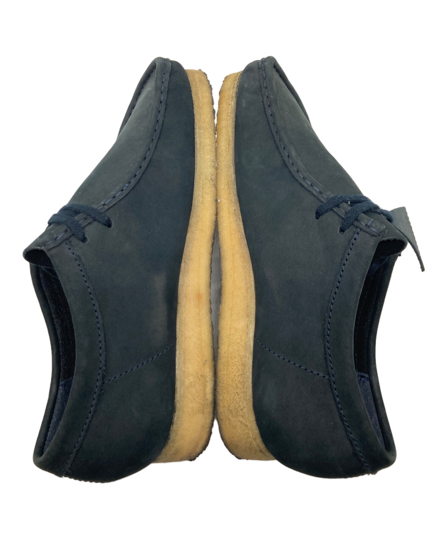クラークス ワラビーブーツ2【UK7】 中古・古着通販】CLARKS (クラークス) ワラビーブーツ ブラック サイズ