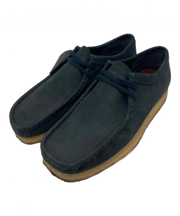 クラークス ワラビー　uk7 ブラック 中古・古着通販】CLARKS (クラークス) ワラビーブーツ ブラック サイズ
