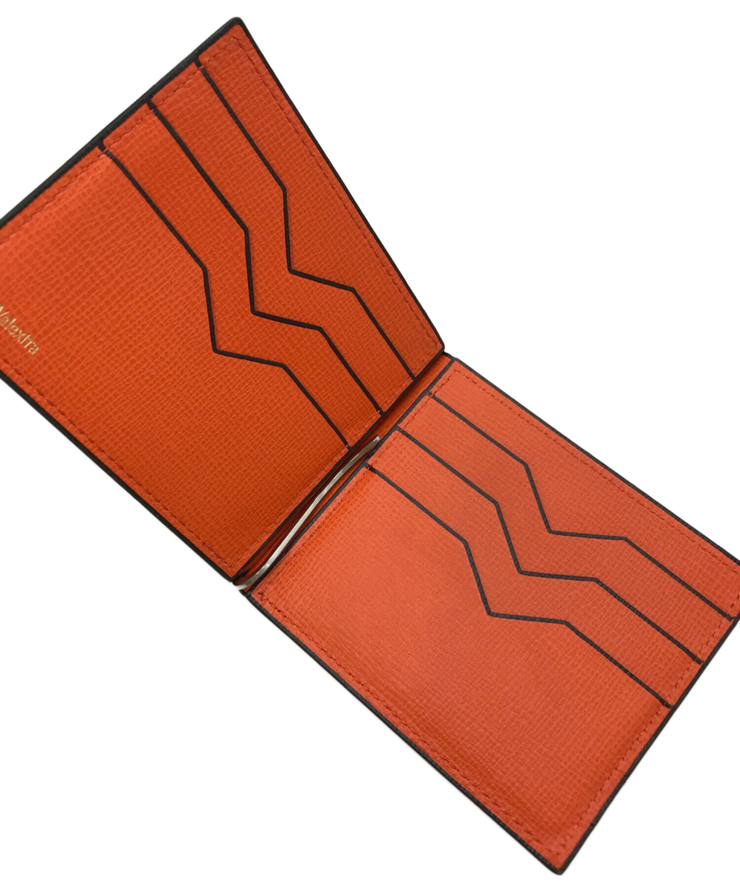 【美品】Valextra オレンジ マネークリップ 中古・古着通販】Valextra (ヴァレクストラ) マネークリップ