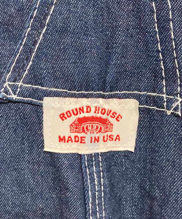 中古・古着通販】round house (ラウンドハウス) デニムオーバーオール