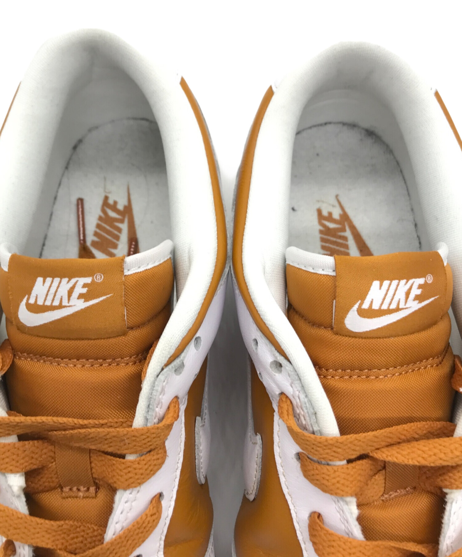中古・古着通販】NIKE (ナイキ) DUNK LOW QS ホワイト×ブラウン サイズ 