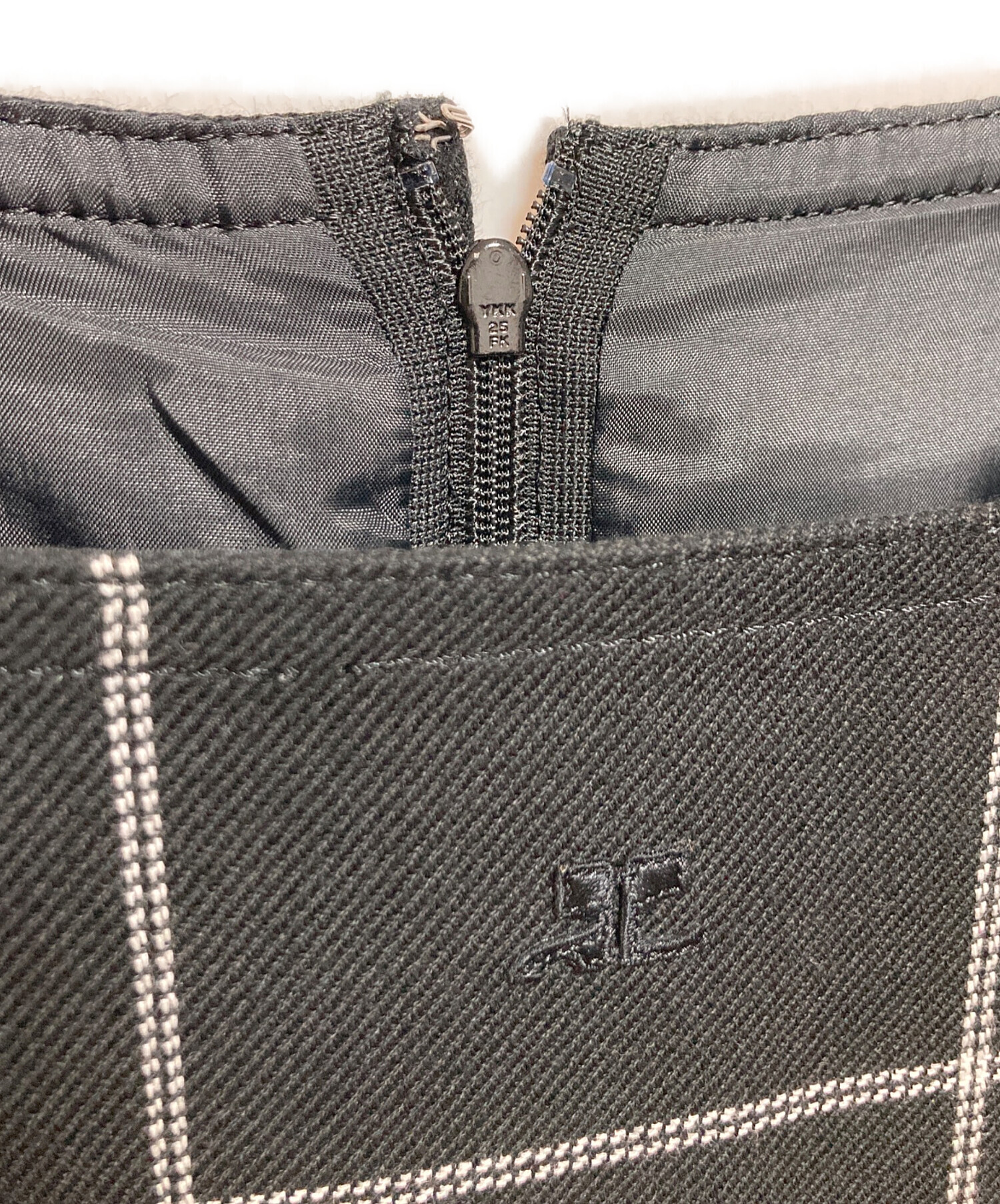 中古・古着通販】courreges (クレージュ) ブラウスワンピース ブラック