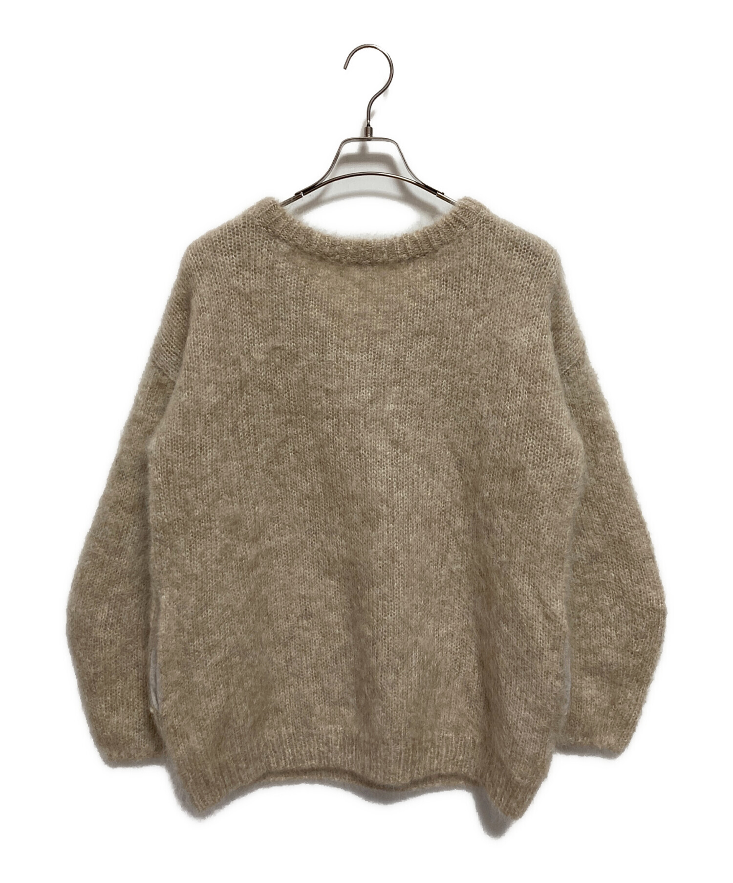 【新品タグ付き】プラージュ イタリアヤーンHANDKNITモヘアニット ベージュ プラージュ 20AW イタリアヤーン HANDKNIT モヘアニット ベージュ