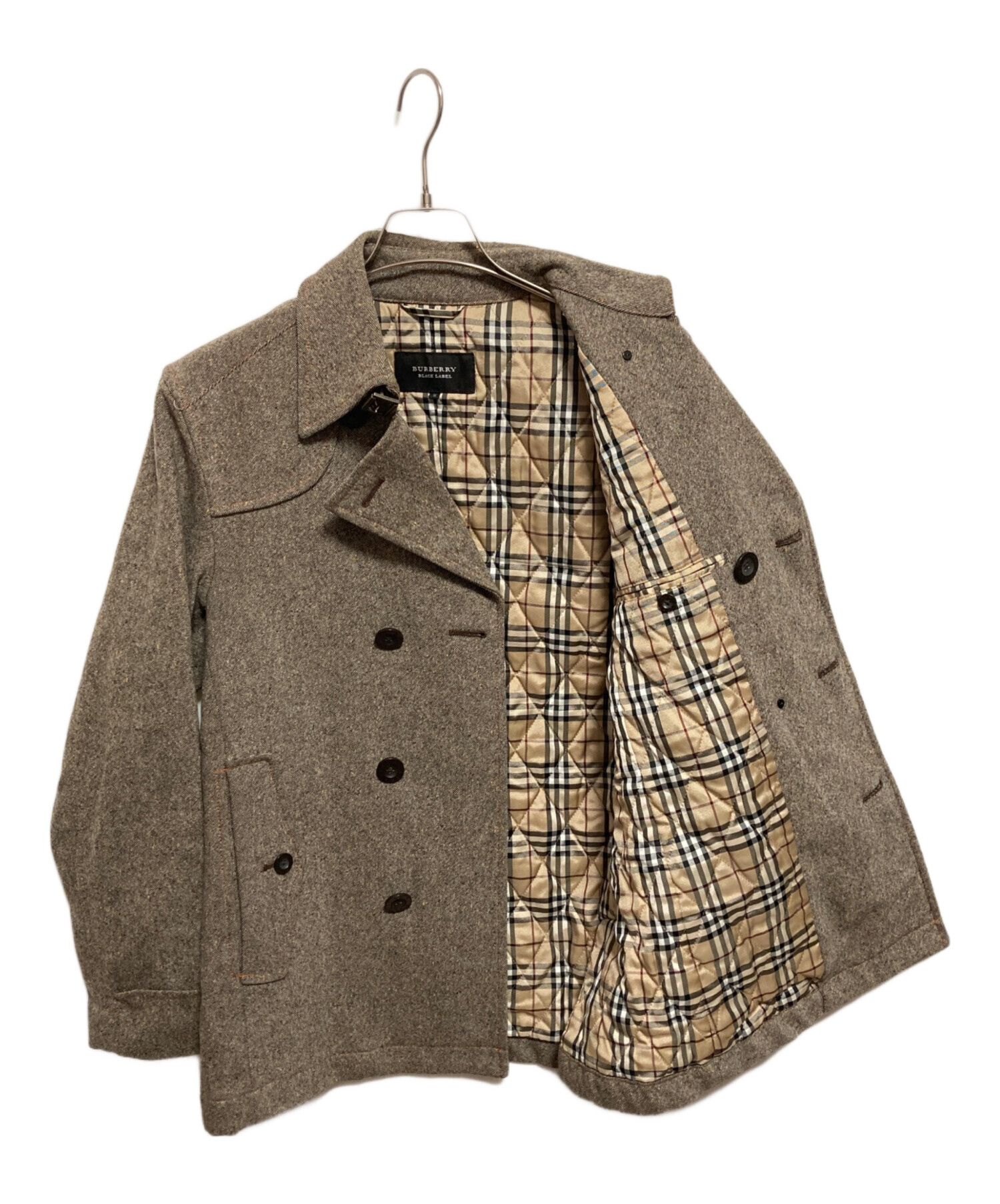 Burberry black label ウールコート 中古・古着通販】BURBERRY BLACK LABEL (バーバリーブラックレーベル
