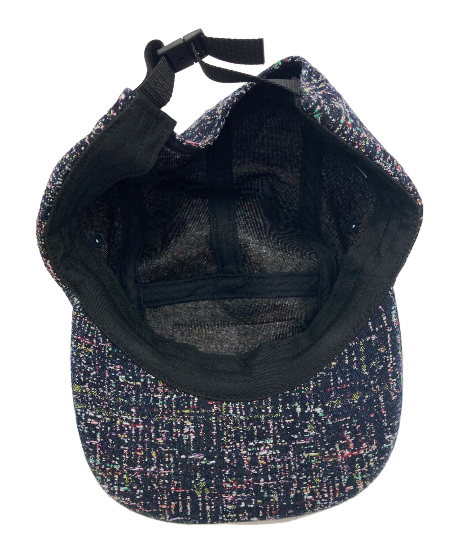 SUPREME (シュプリーム) Ribbon Boucle Camp Cap ネイビー