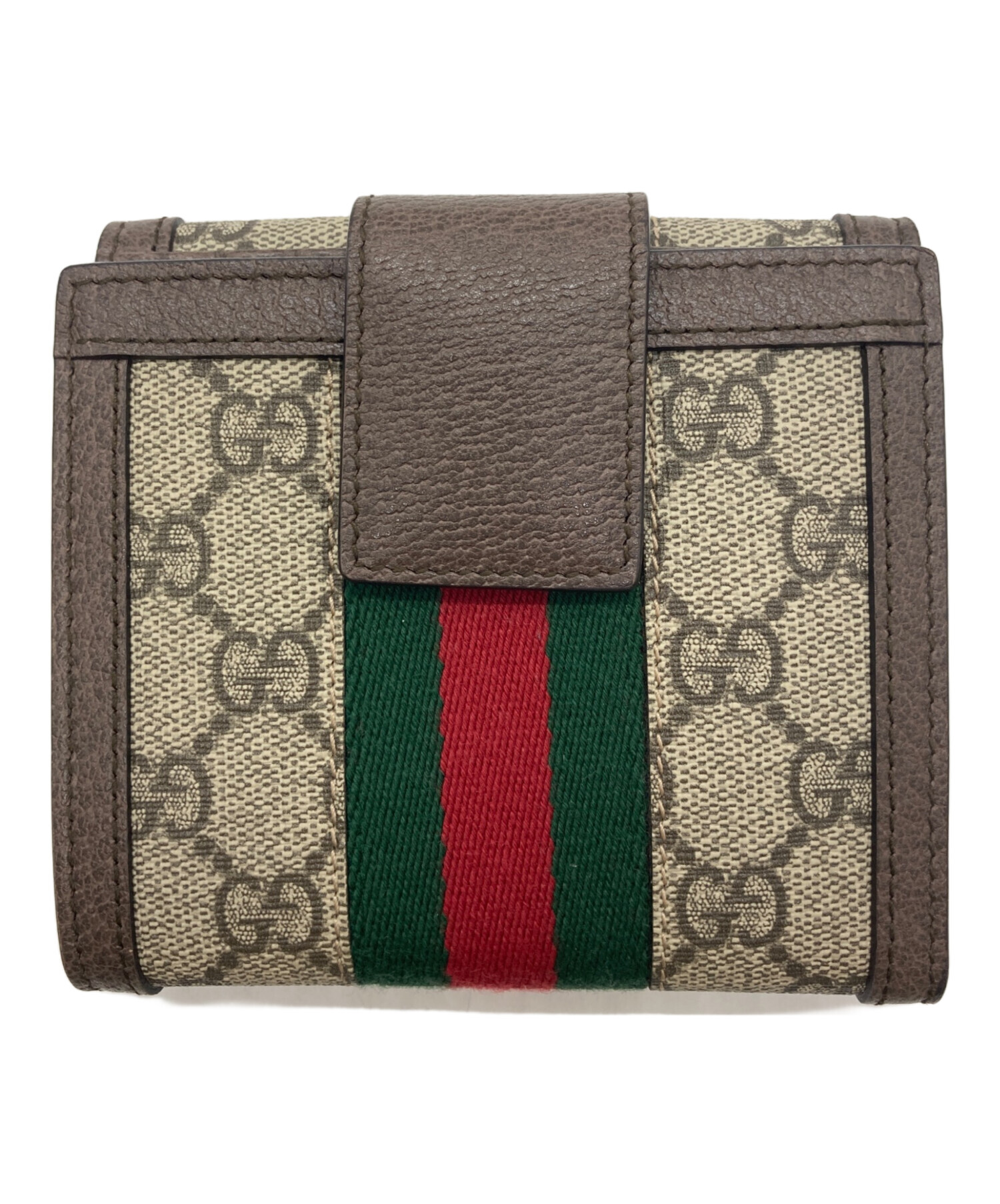 中古・古着通販】GUCCI (グッチ) GG フレンチフラップウォレット 
